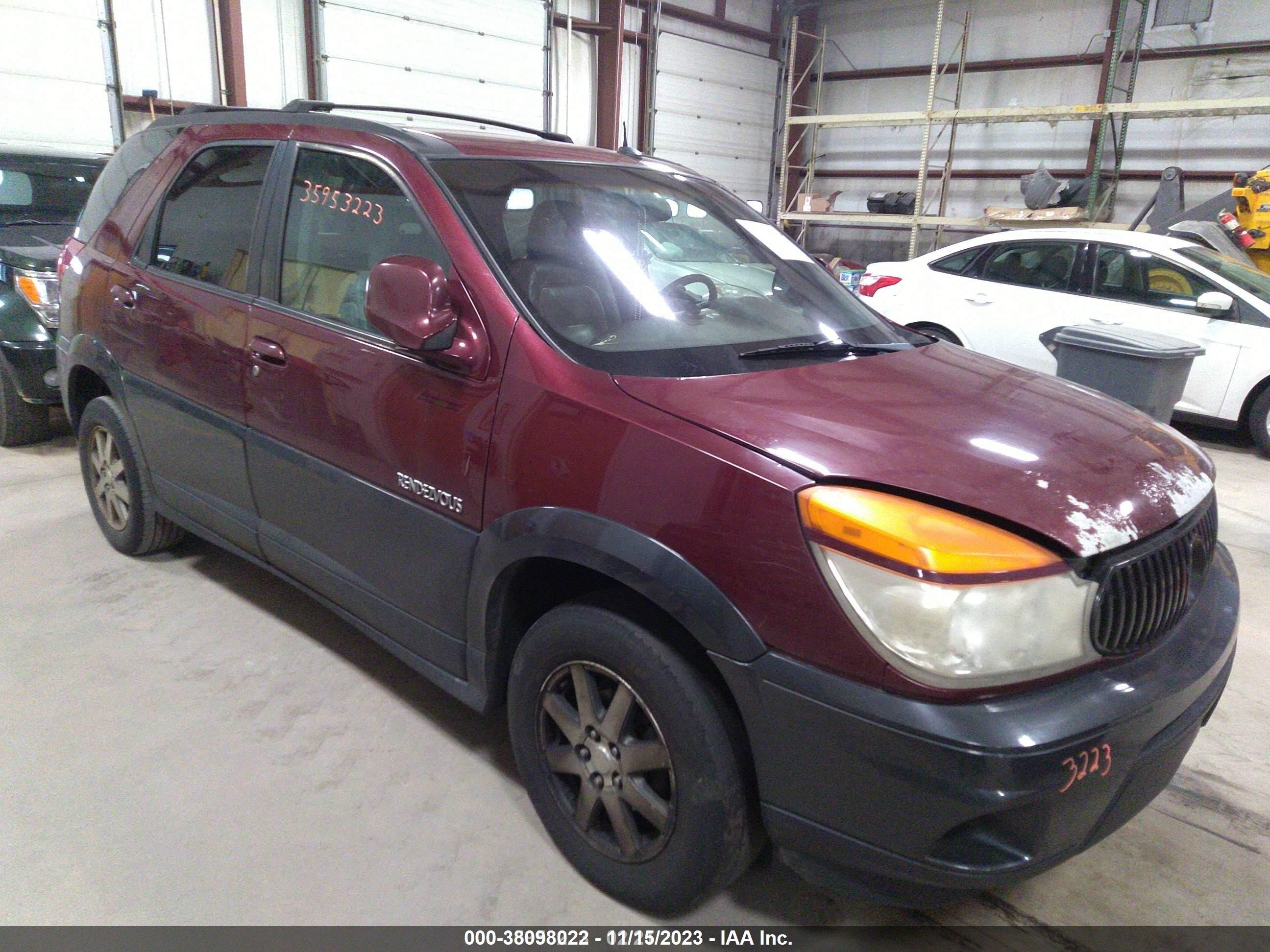 BUICK RENDEZVOUS 2003 3g5da03e63s500822