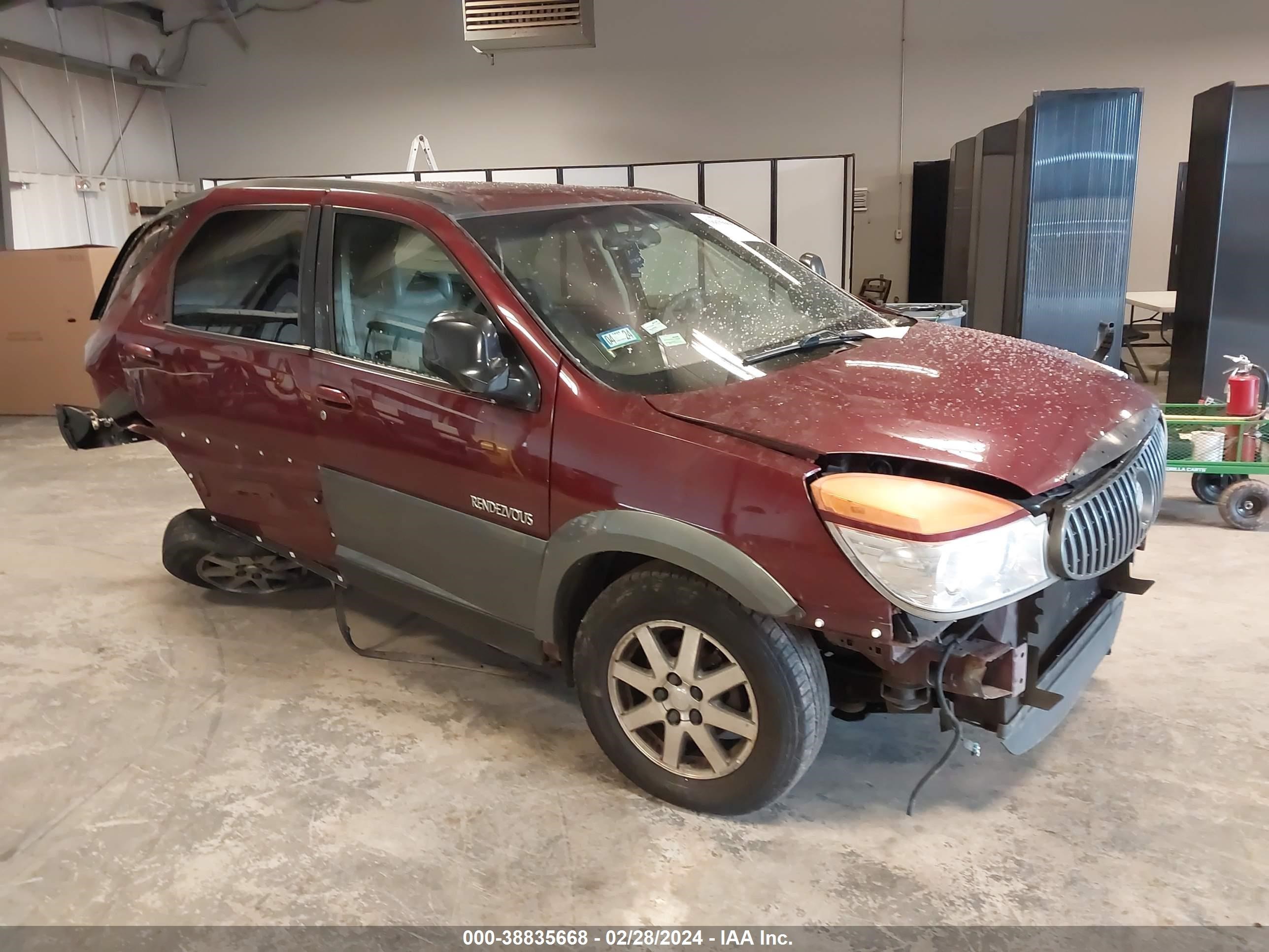 BUICK RENDEZVOUS 2002 3g5da03e72s512623