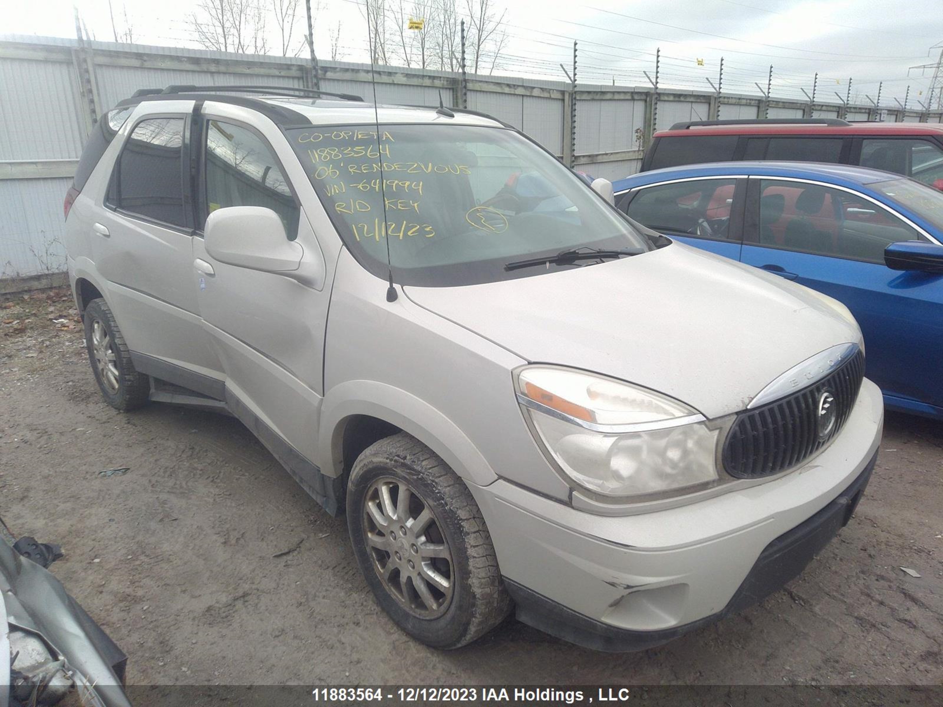 BUICK RENDEZVOUS 2006 3g5da03l16s641994