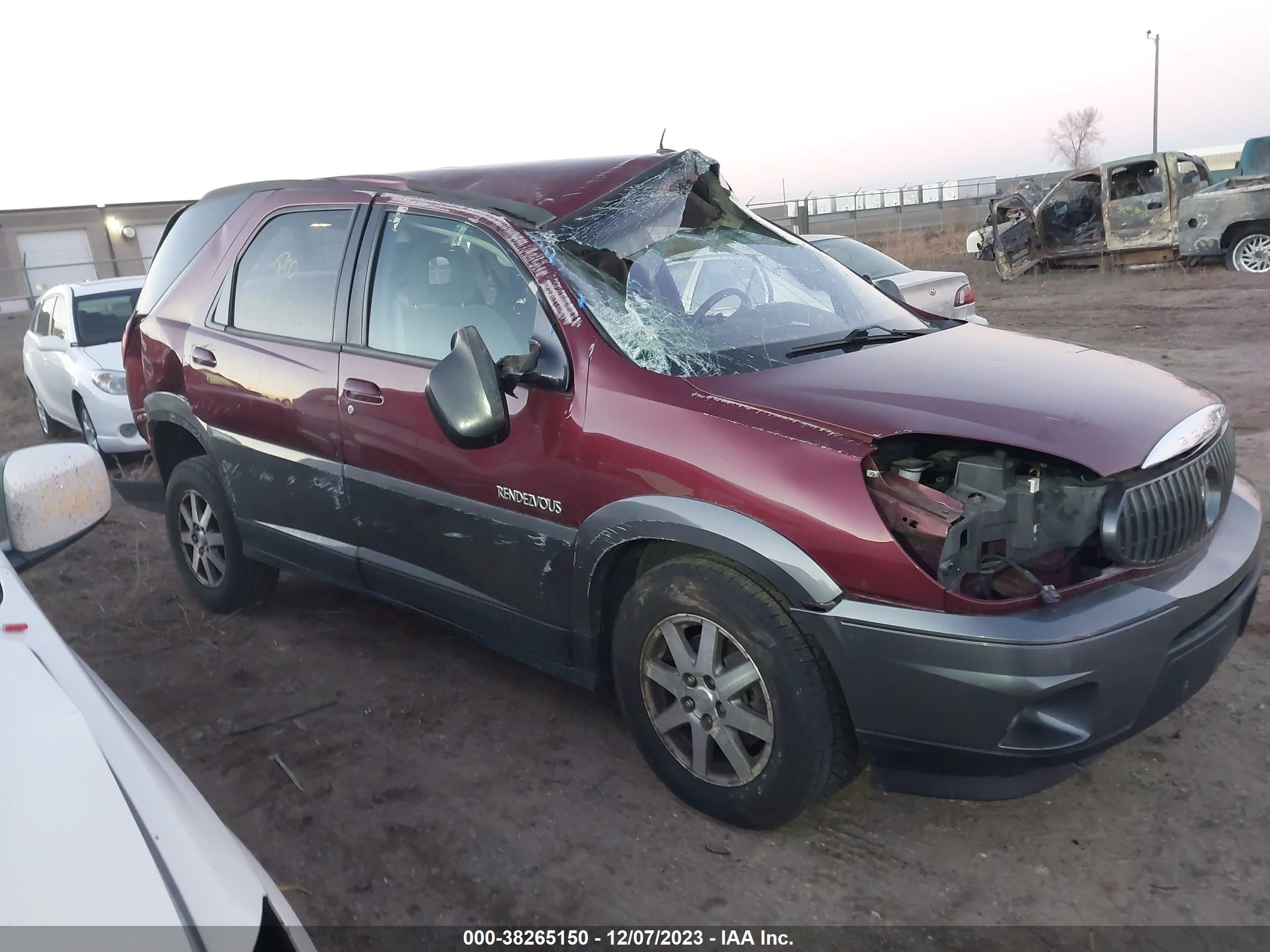 BUICK RENDEZVOUS 2003 3g5db03e33s516070