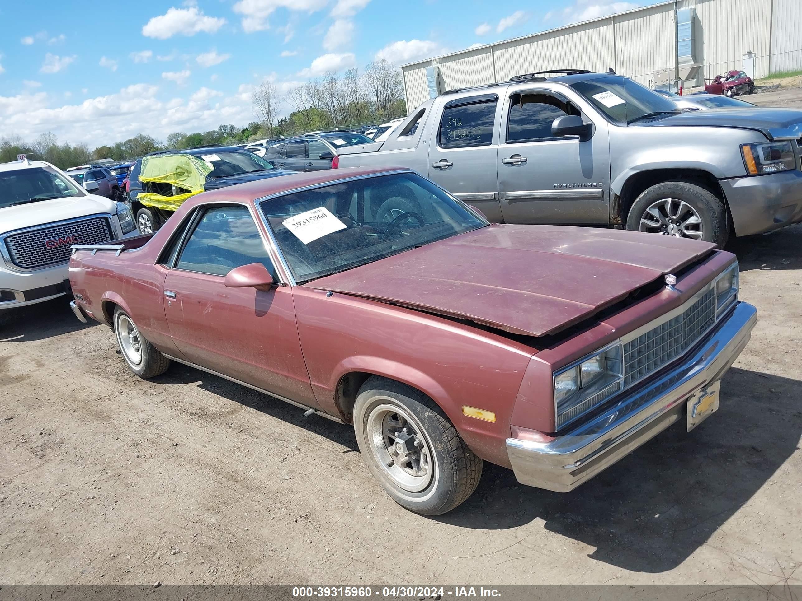 CHEVROLET EL CAMINO 1986 3gccw80z1gs901258