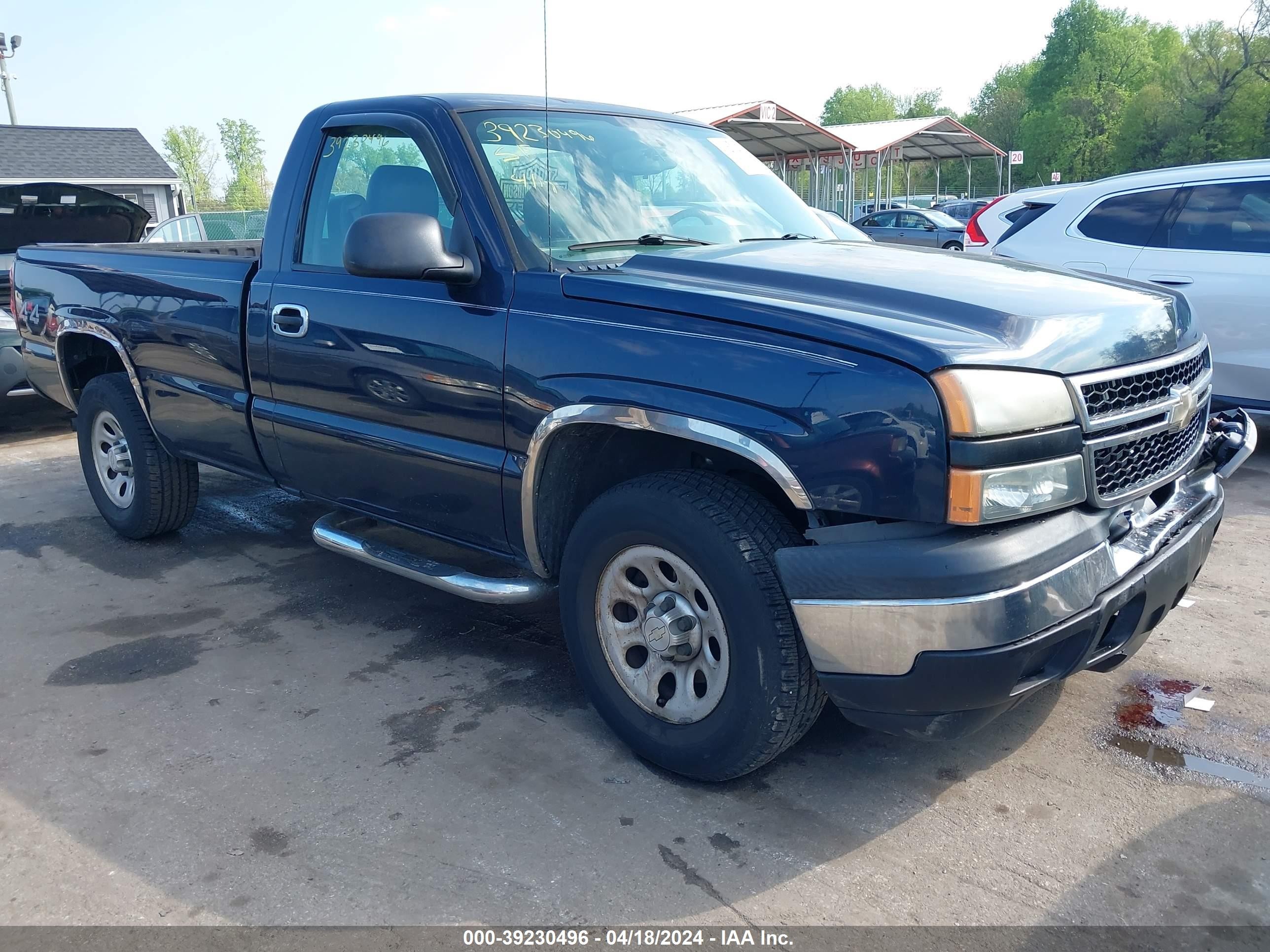 CHEVROLET SILVERADO 2006 3gcek14vx6g178353