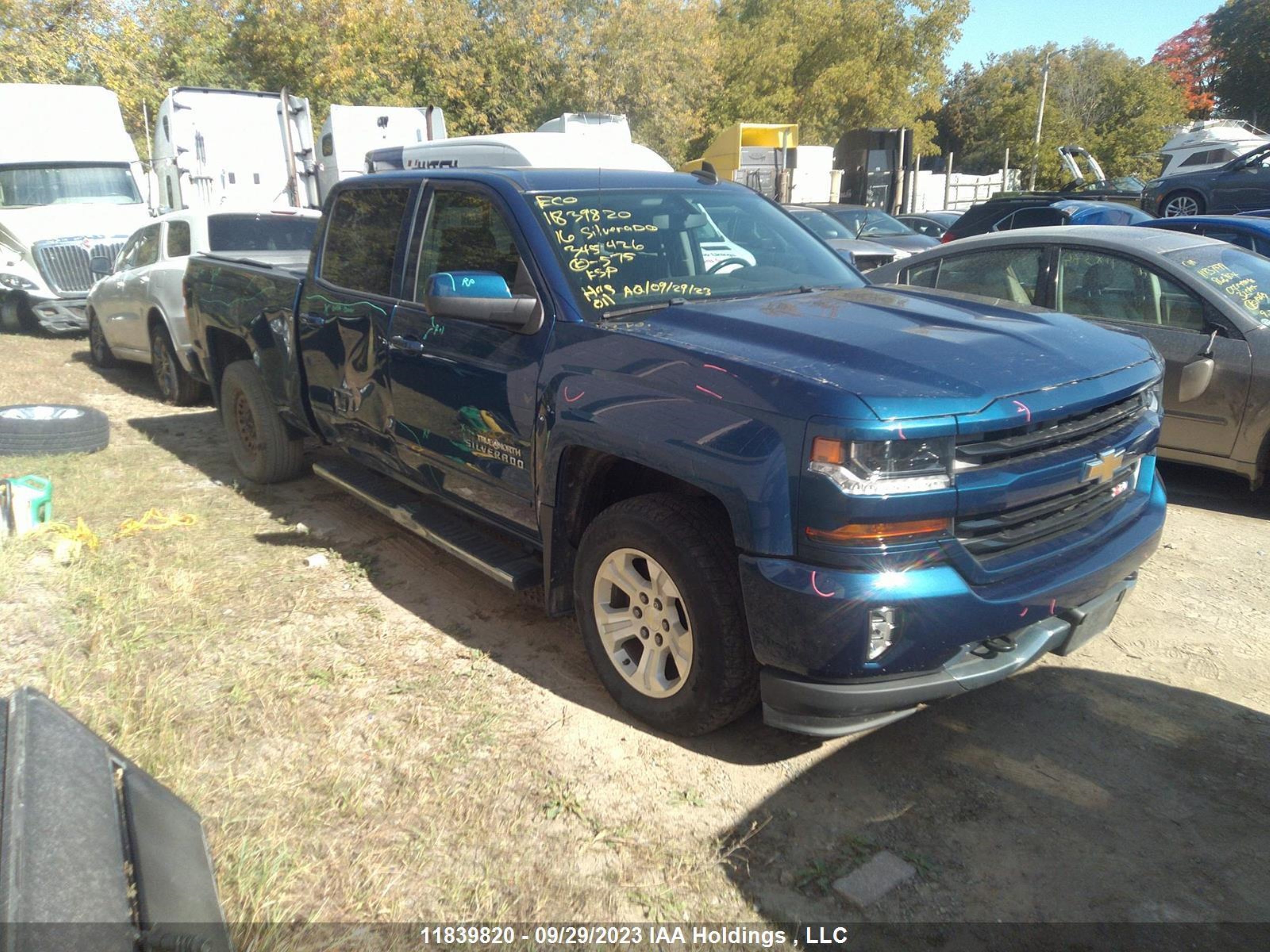 CHEVROLET SILVERADO 2016 3gcukrec2gg345426