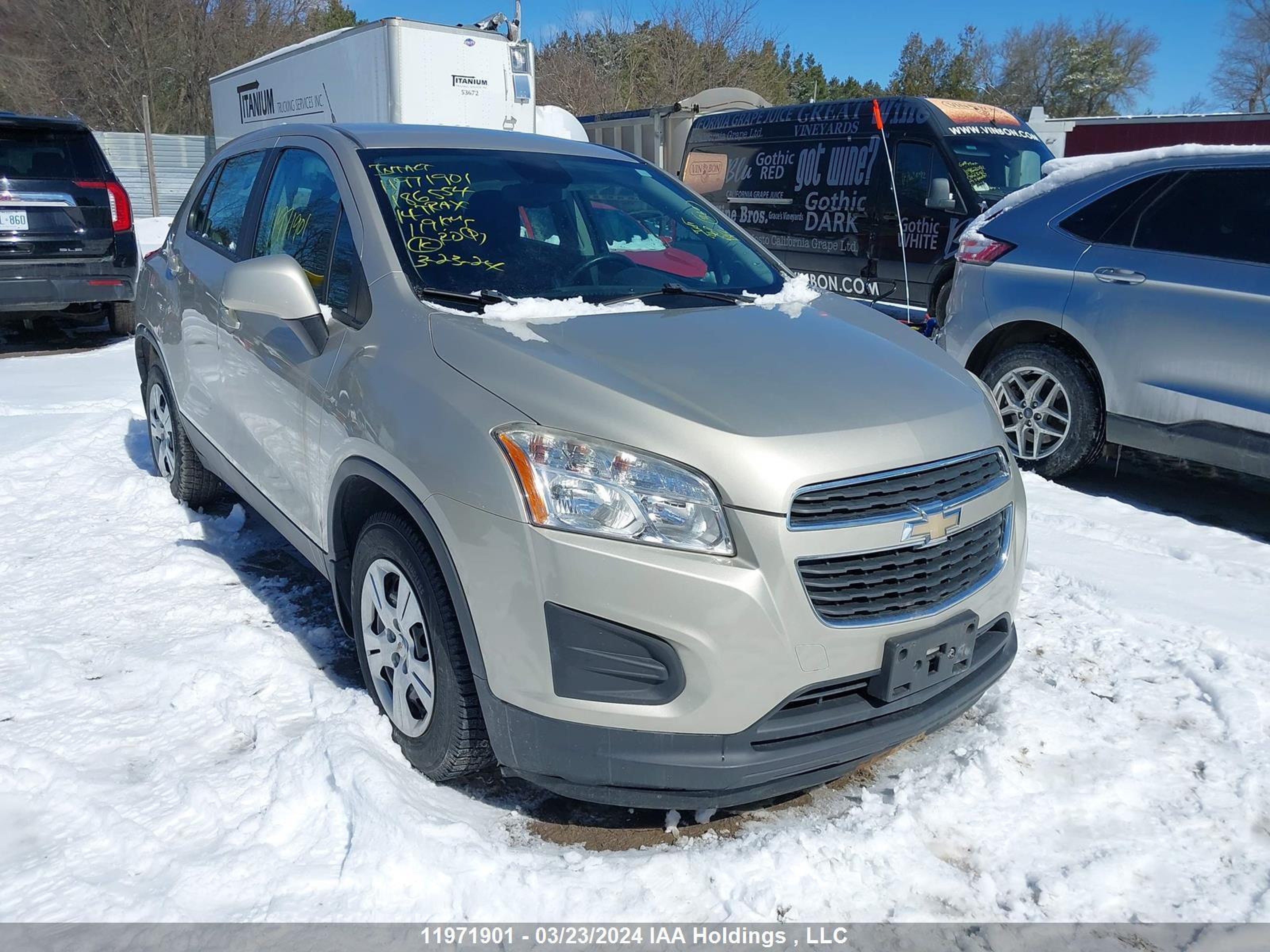 CHEVROLET TRAX 2014 3gncjkeb3el186554