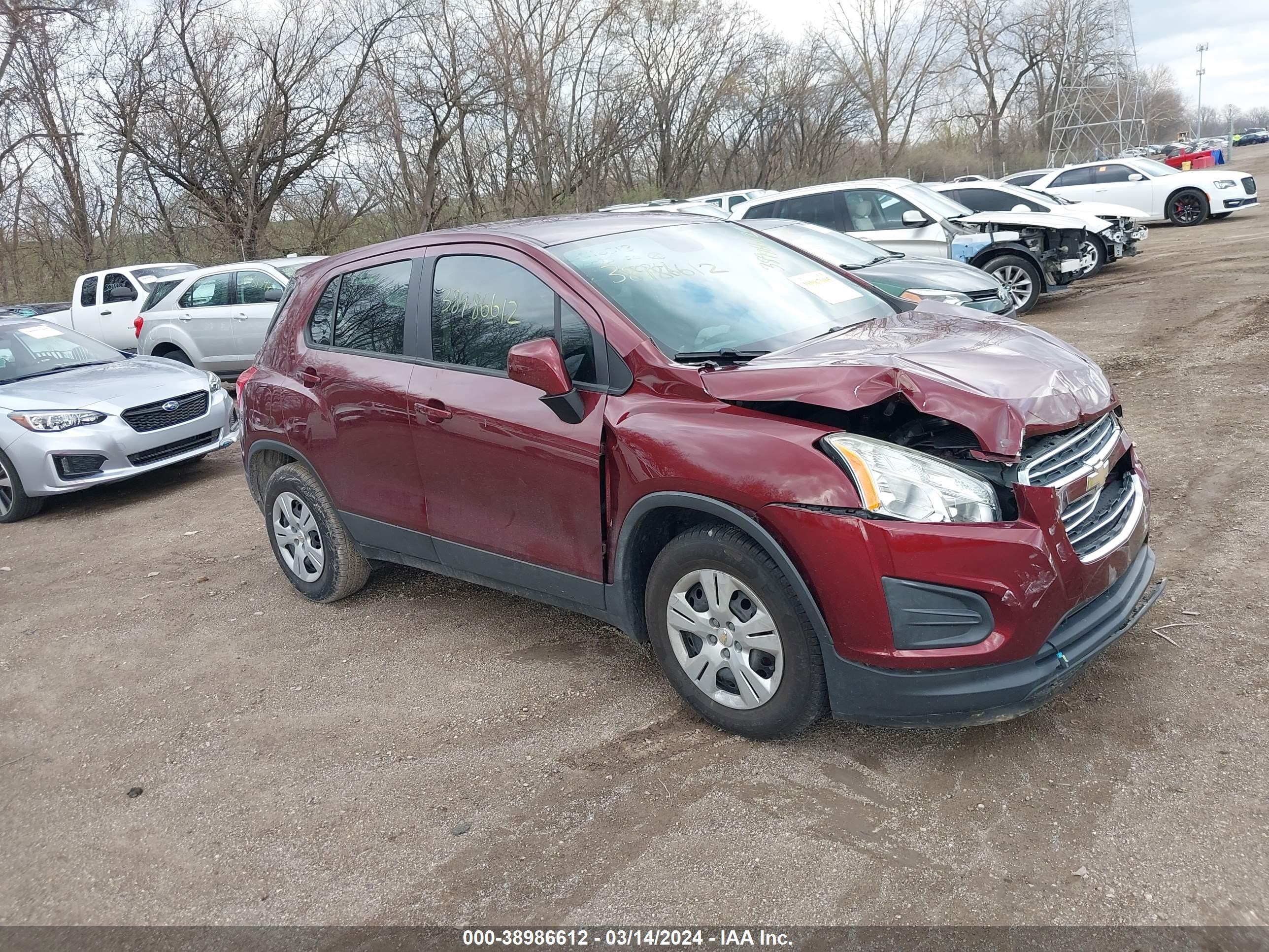 CHEVROLET TRAX 2016 3gncjksb0gl280284