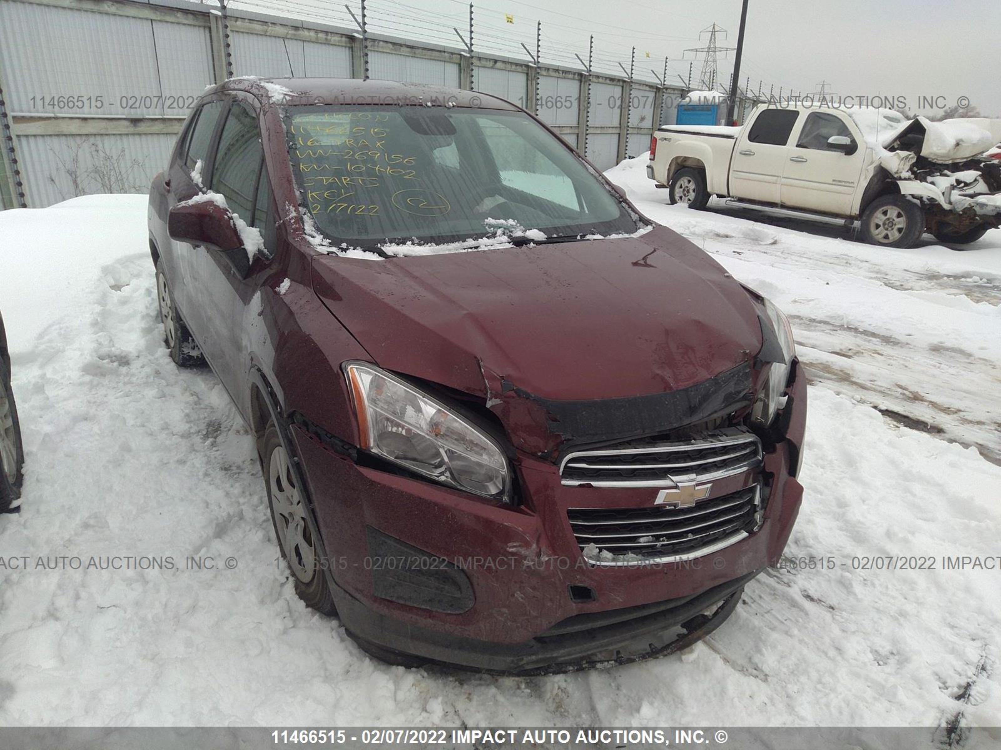 CHEVROLET TRAX 2016 3gncjksb2gl269156