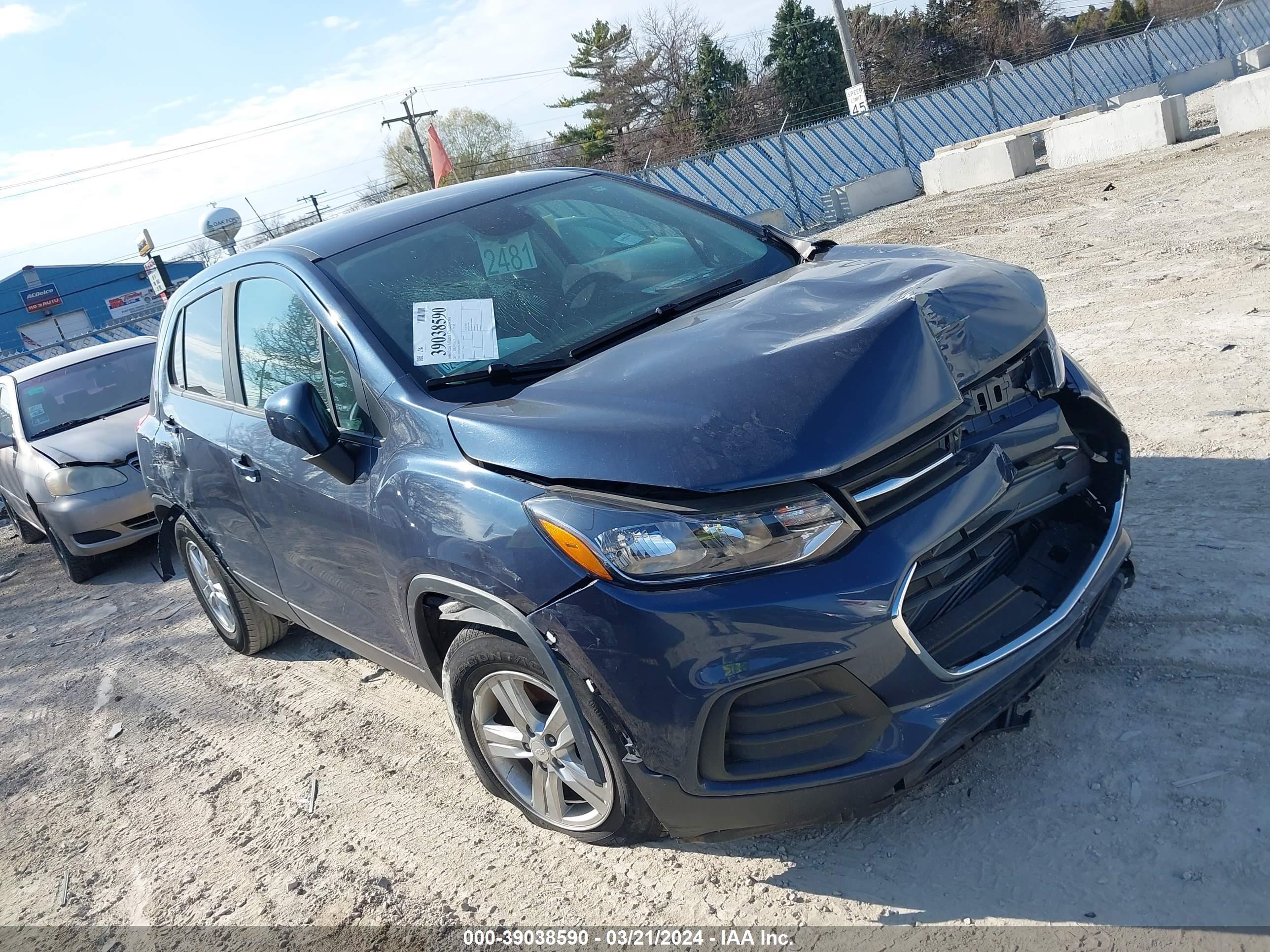 CHEVROLET TRAX 2019 3gncjksb7kl198979