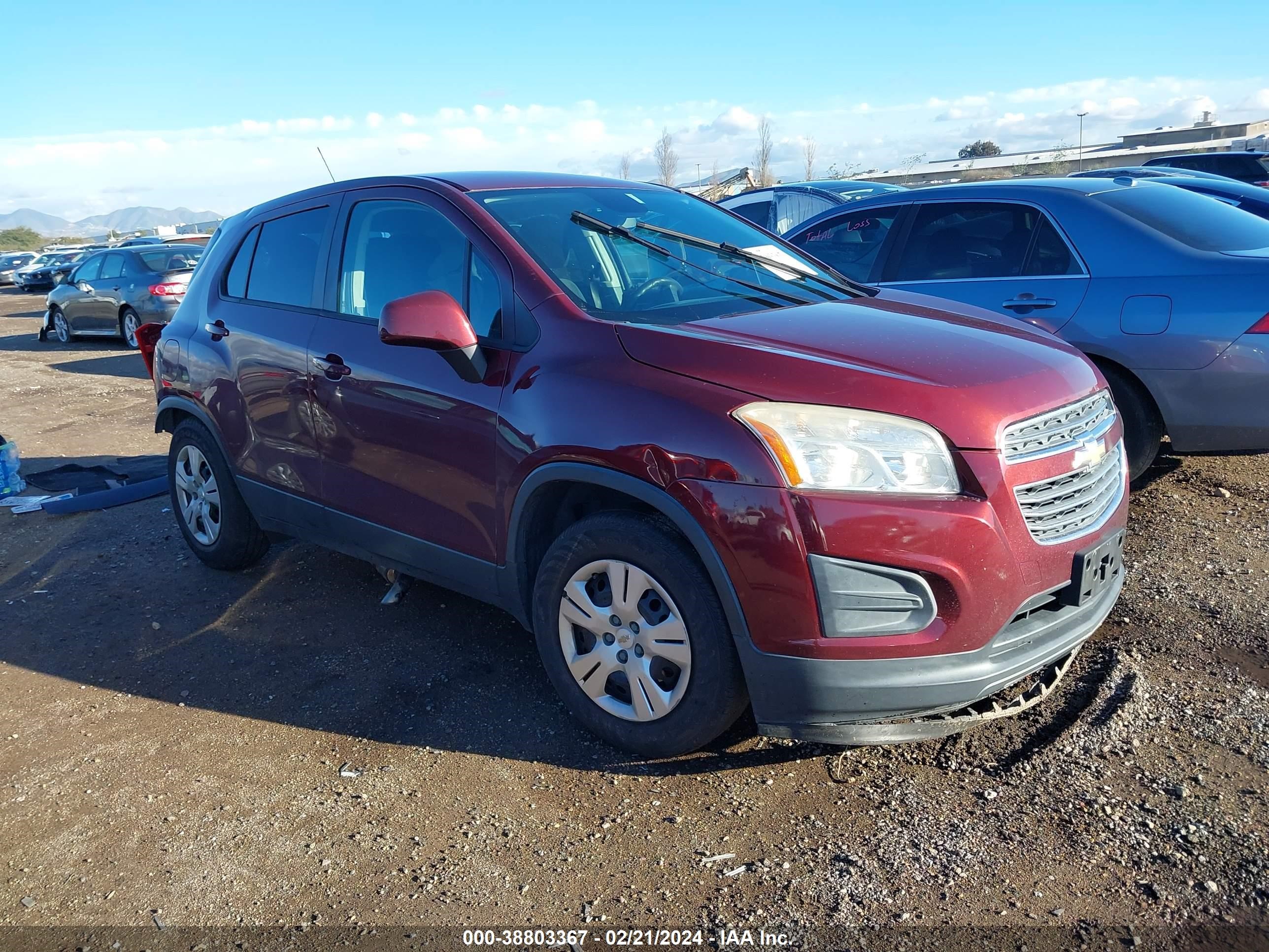 CHEVROLET TRAX 2016 3gncjksb9gl116936