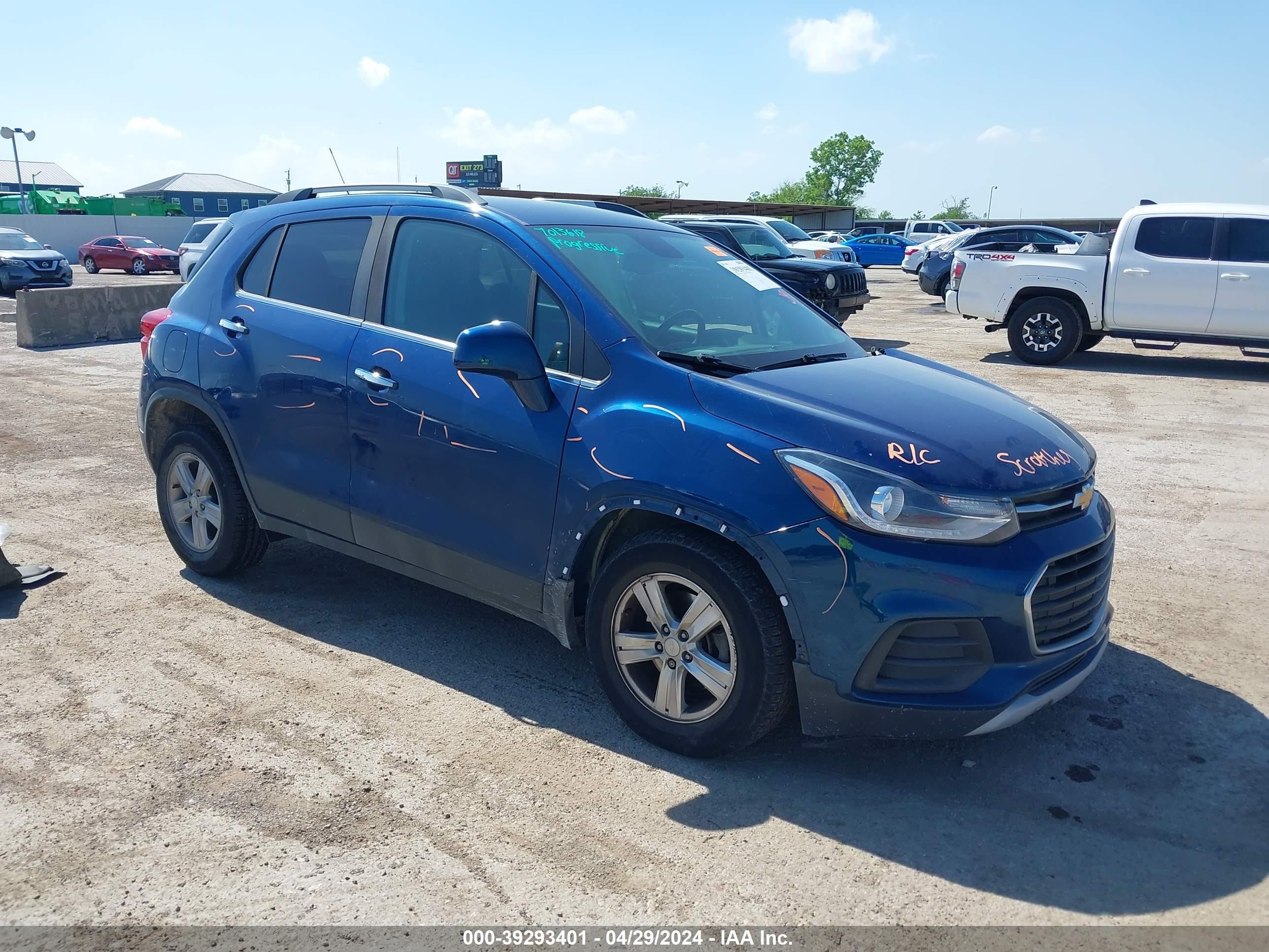 CHEVROLET TRAX 2019 3gncjlsb2kl345473