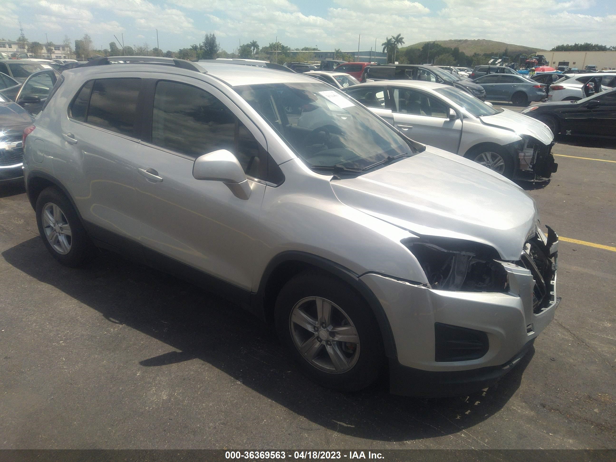 CHEVROLET TRAX 2016 3gncjlsb3gl165233