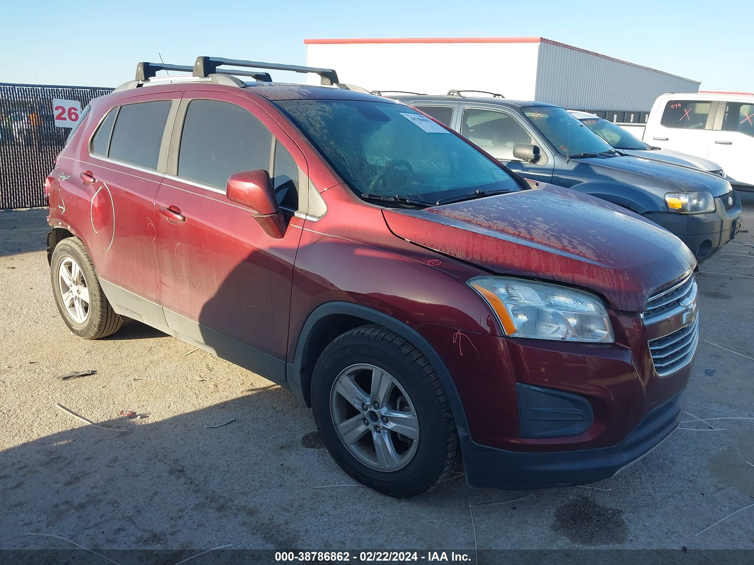 CHEVROLET TRAX 2016 3gncjlsb3gl269897