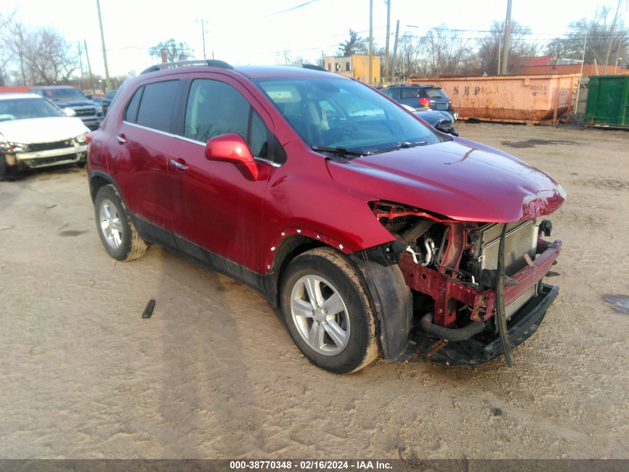 CHEVROLET TRAX 2018 3gncjlsb3jl321777