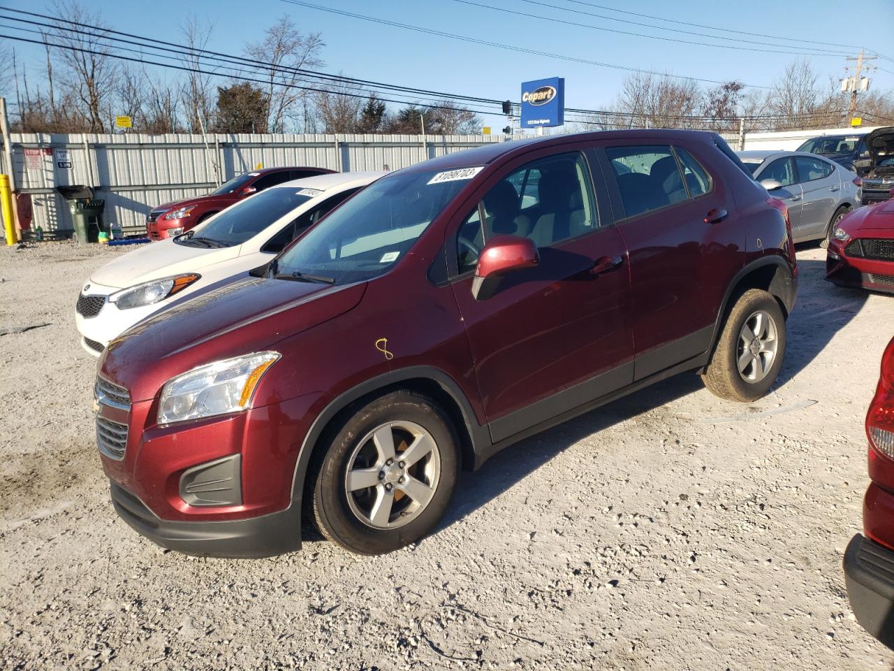 CHEVROLET TRAX 2016 3gncjnsb0gl267780