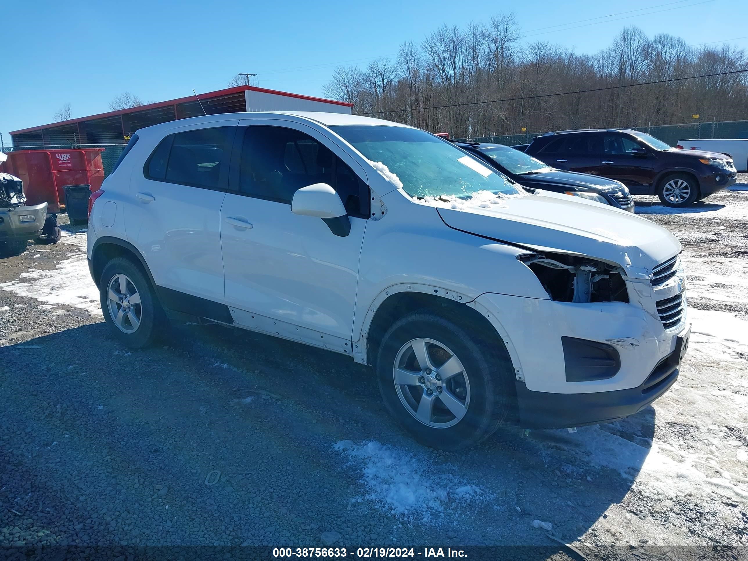 CHEVROLET TRAX 2016 3gncjnsb2gl261706