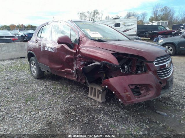 CHEVROLET TRAX 2016 3gncjnsb7gl131226