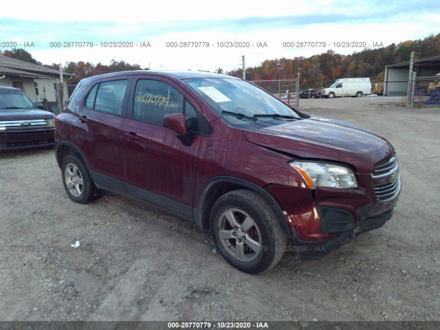 CHEVROLET TRAX 2016 3gncjnsb7gl152478