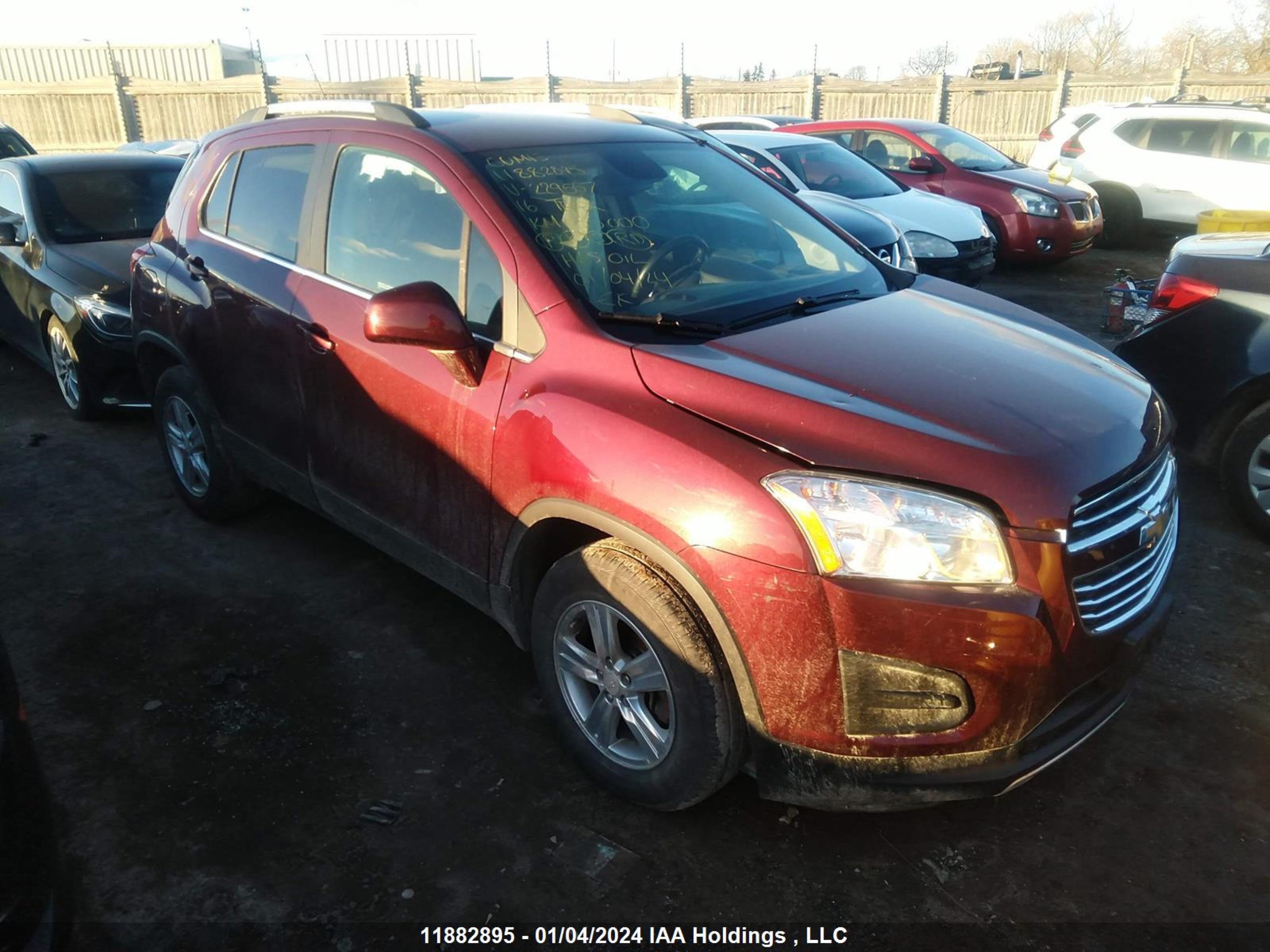 CHEVROLET TRAX 2016 3gncjpsb0gl229557