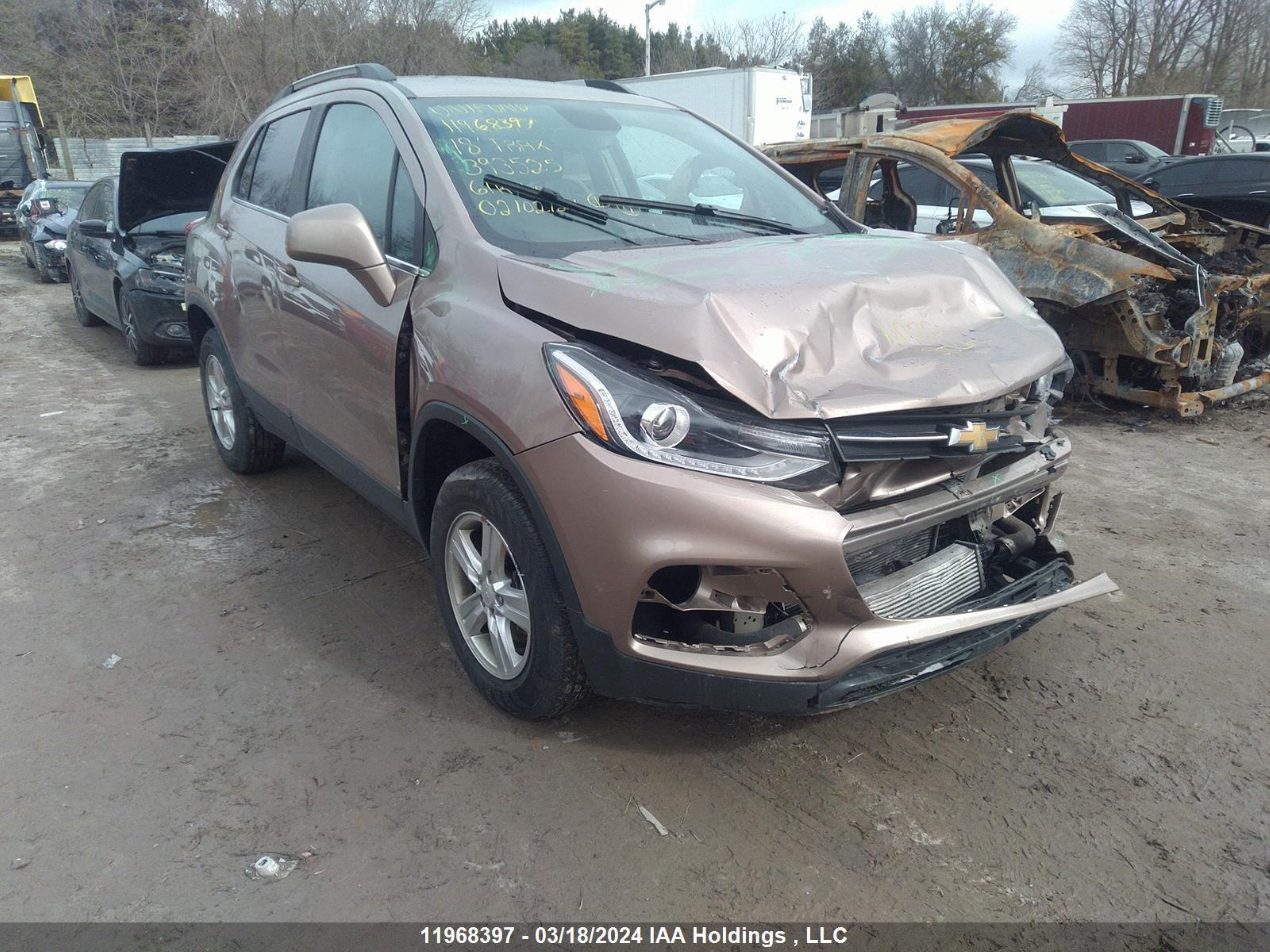 CHEVROLET TRAX 2018 3gncjpsb7jl393525