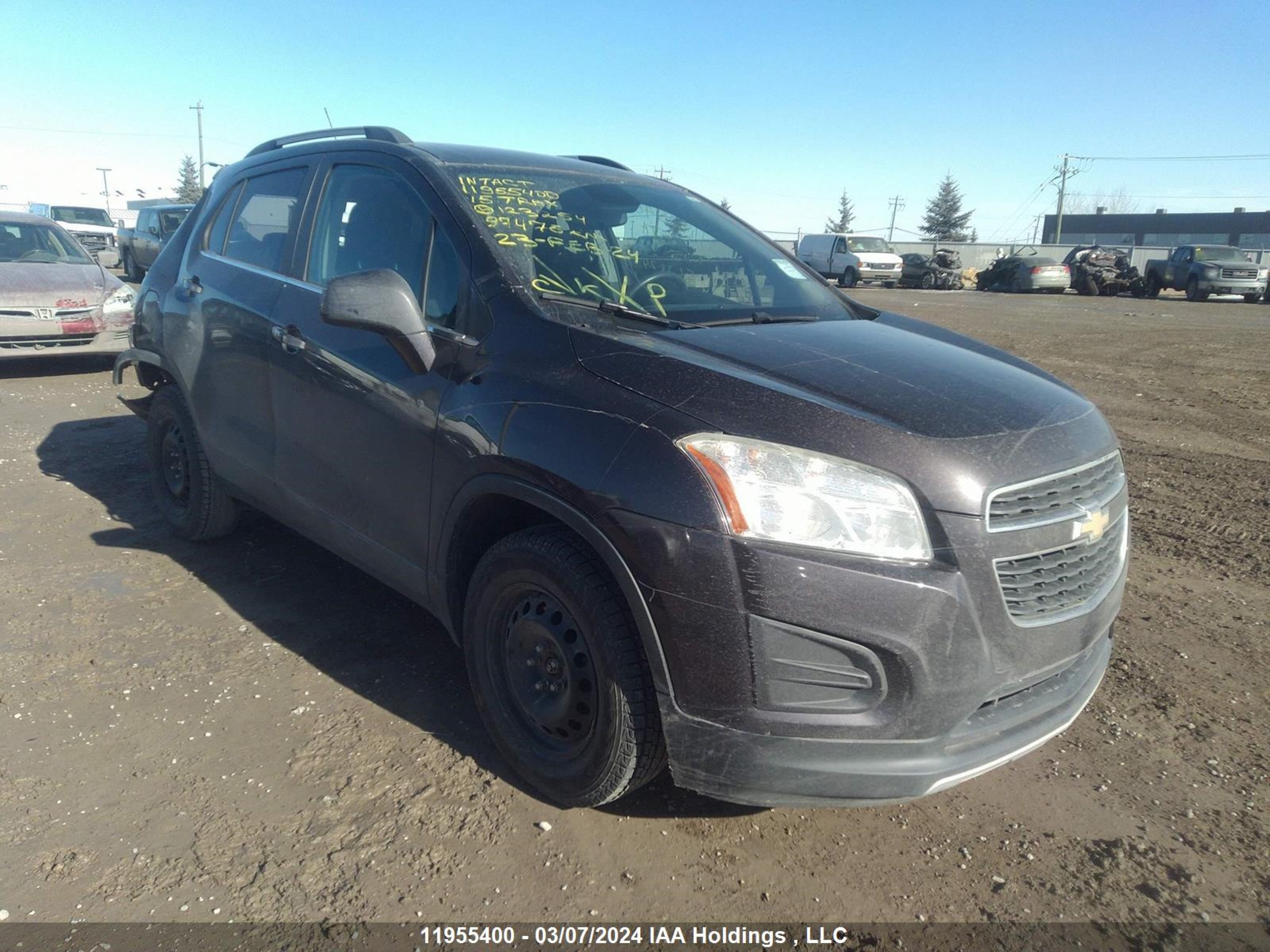 CHEVROLET TRAX 2015 3gncjrsb8fl123254