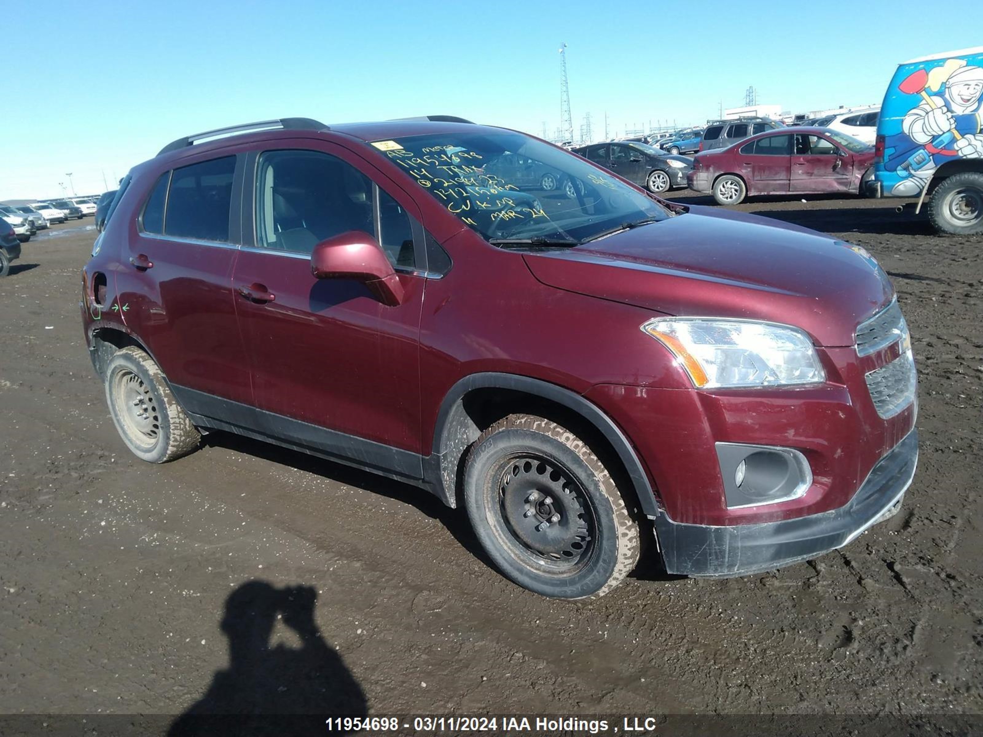 CHEVROLET TRAX 2014 3gncjssb6el219423