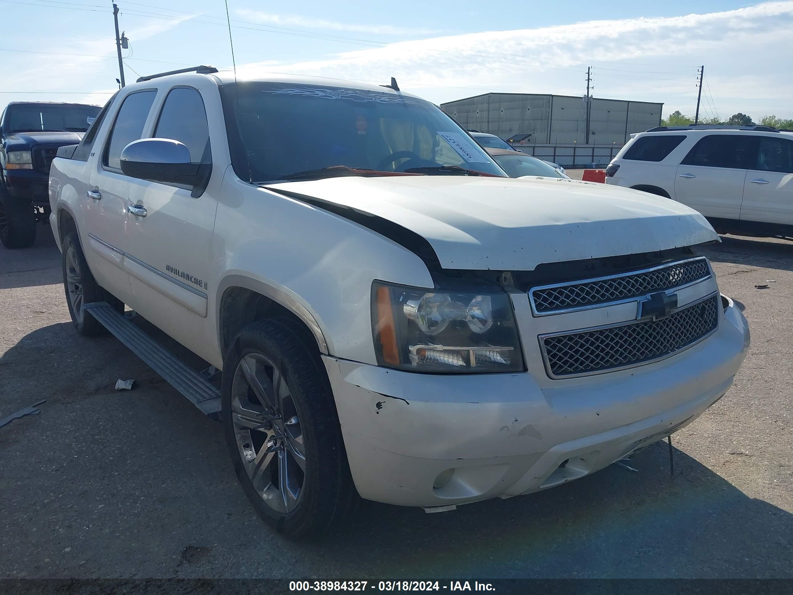 CHEVROLET AVALANCHE 2008 3gnec12jx8g244200