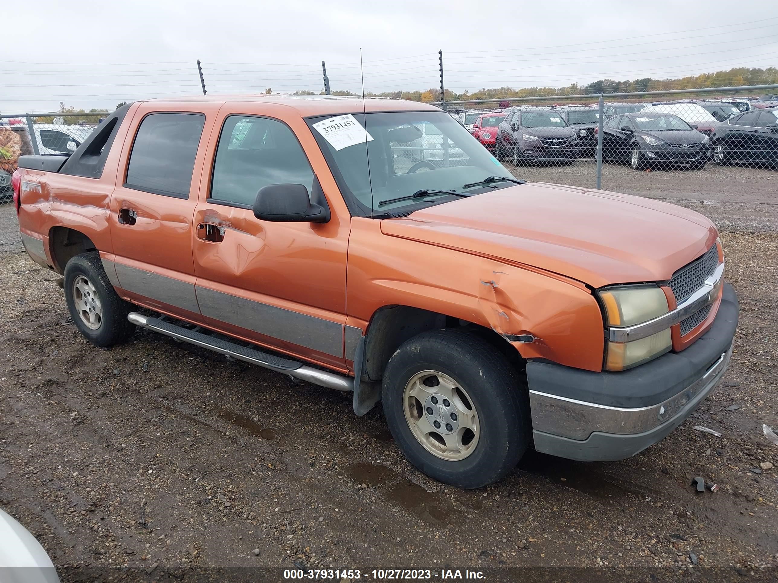 CHEVROLET AVALANCHE 2004 3gnec12tx4g339058