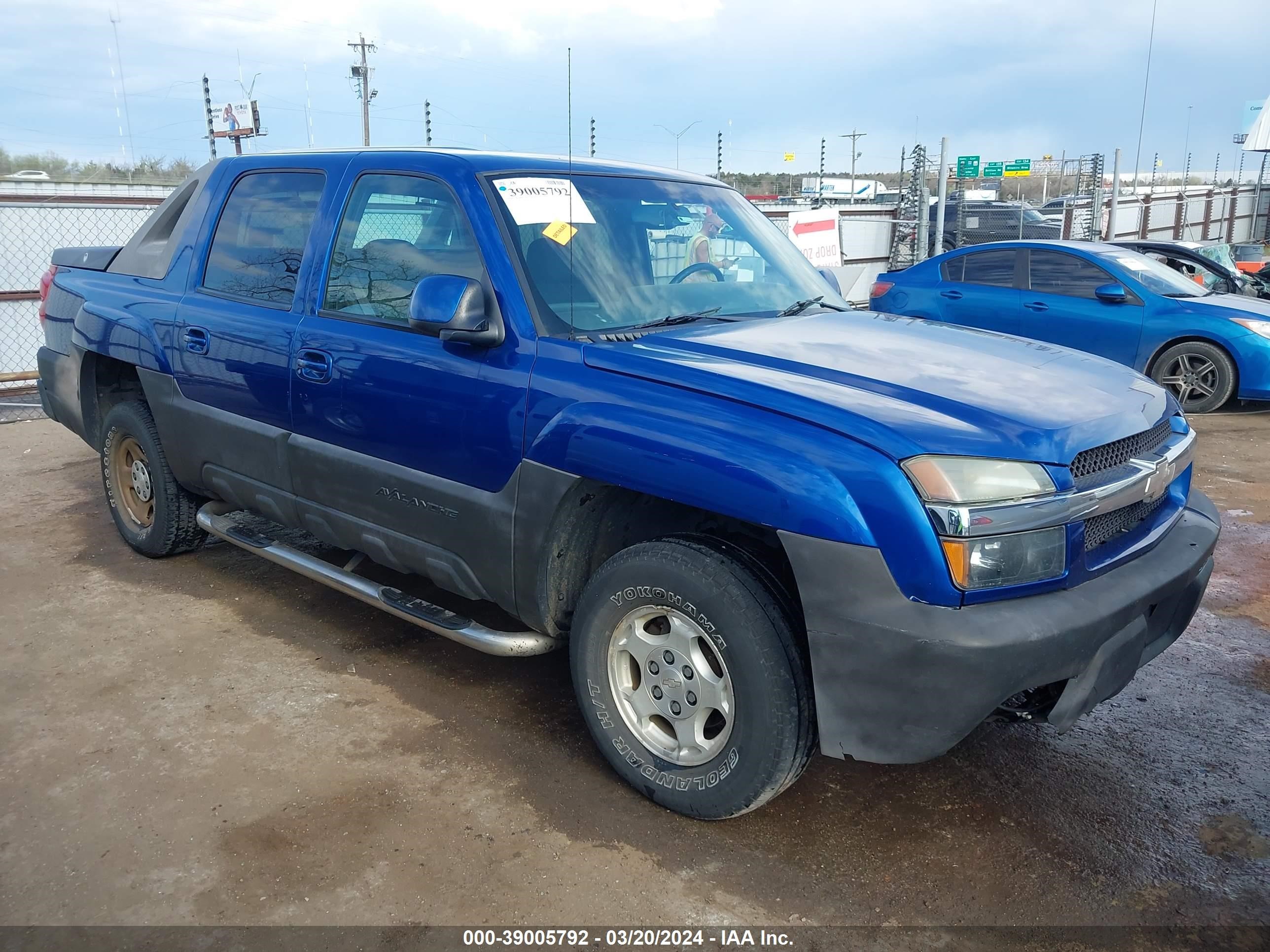 CHEVROLET AVALANCHE 2003 3gnec13t33g194412