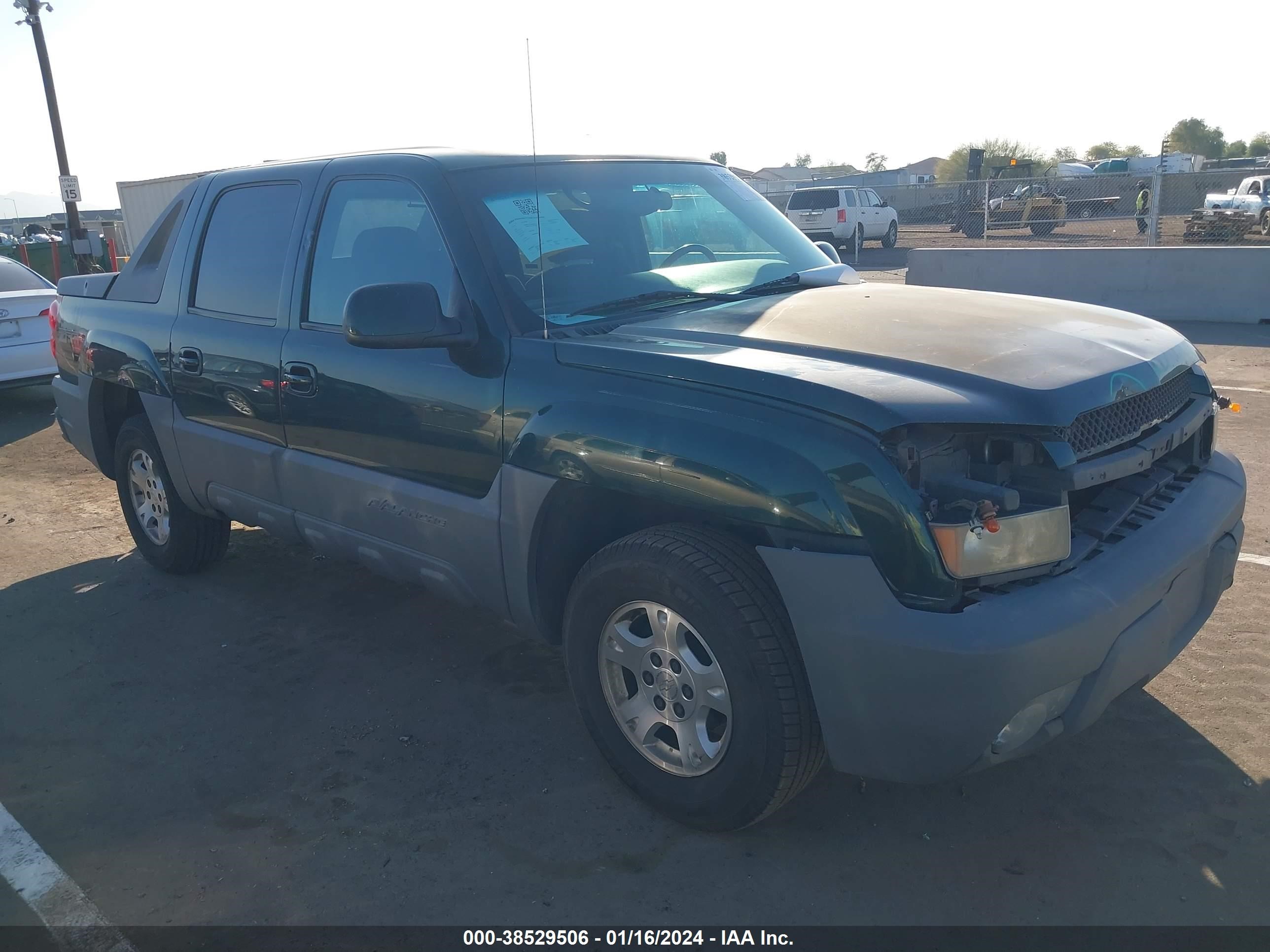 CHEVROLET AVALANCHE 2002 3gnec13tx2g284932