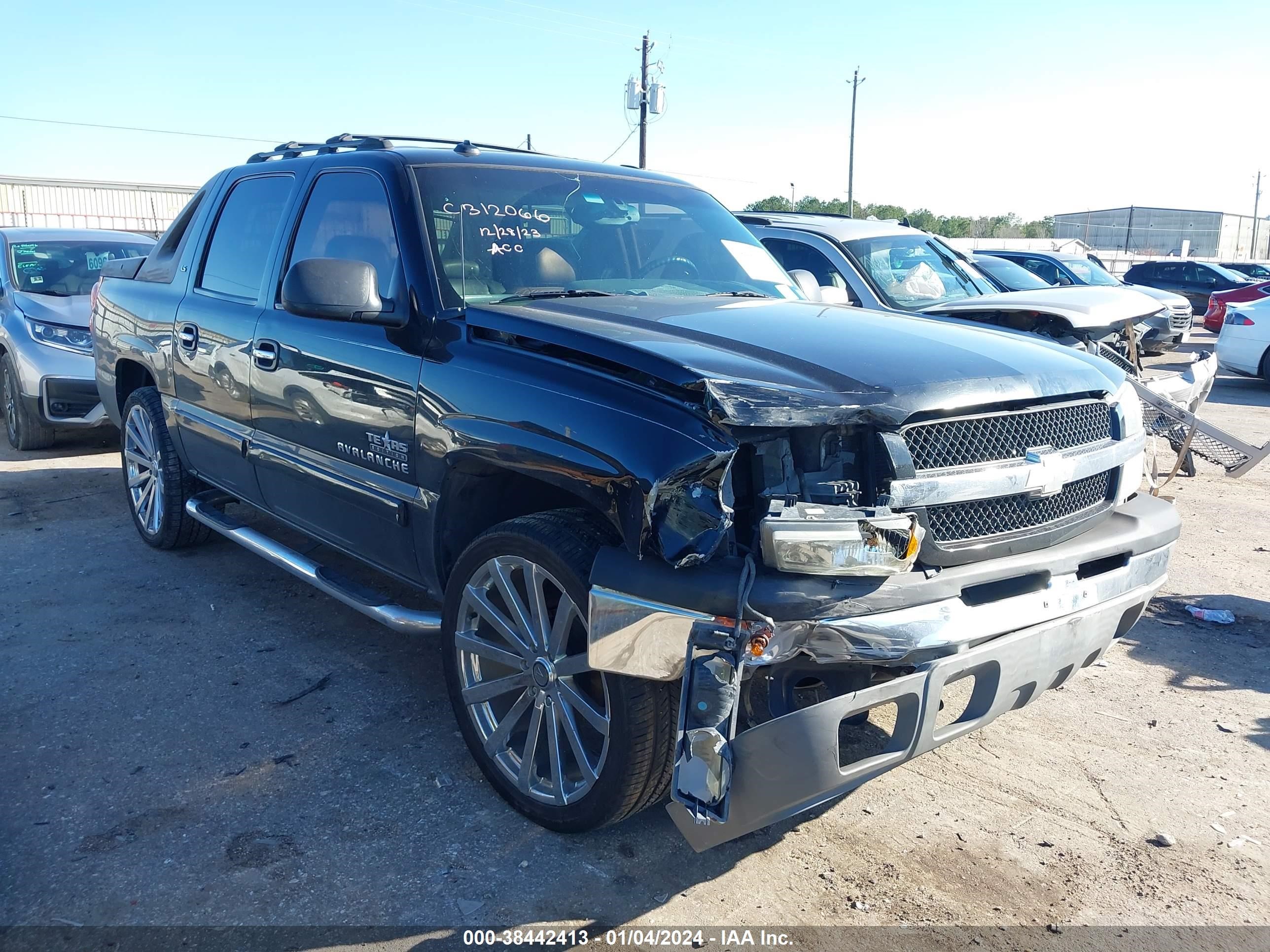 CHEVROLET AVALANCHE 2003 3gnec13tx3g228118