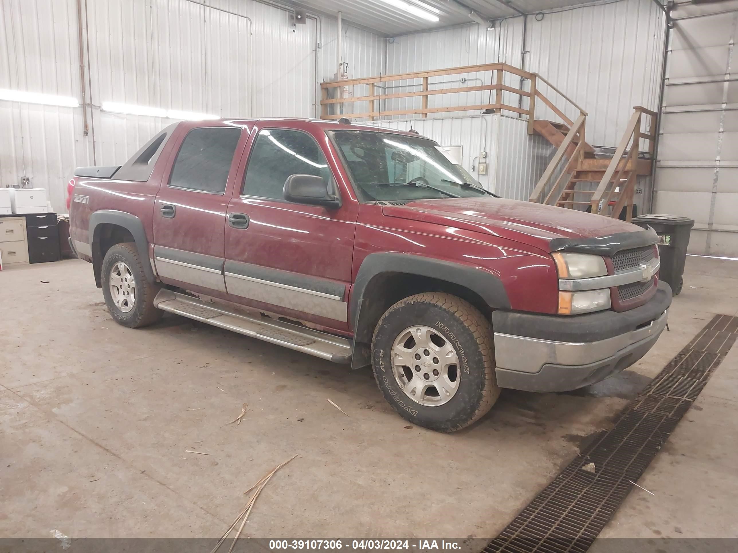 CHEVROLET AVALANCHE 2004 3gnek12t04g192008