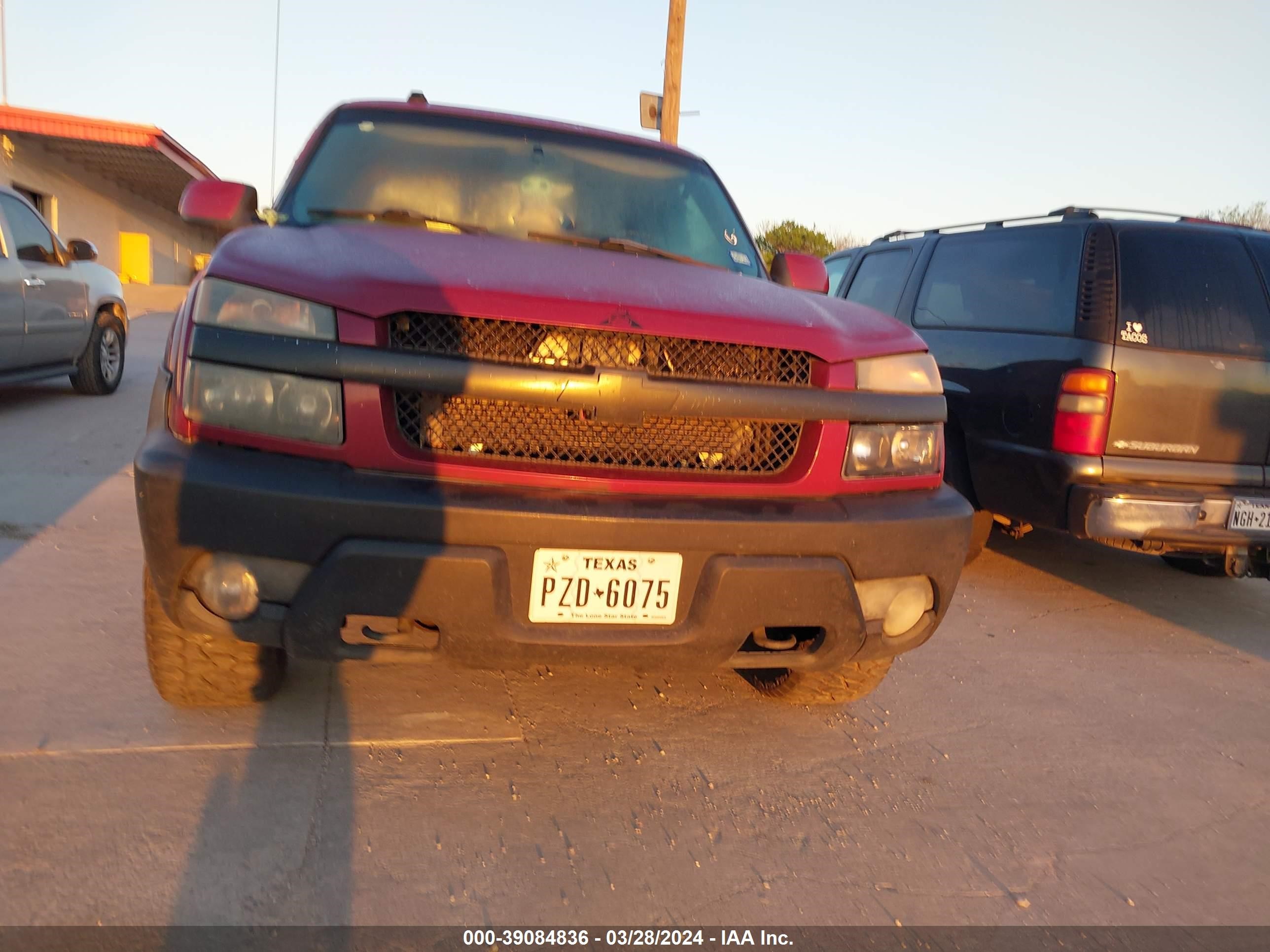 CHEVROLET AVALANCHE 2004 3gnek12t04g200902