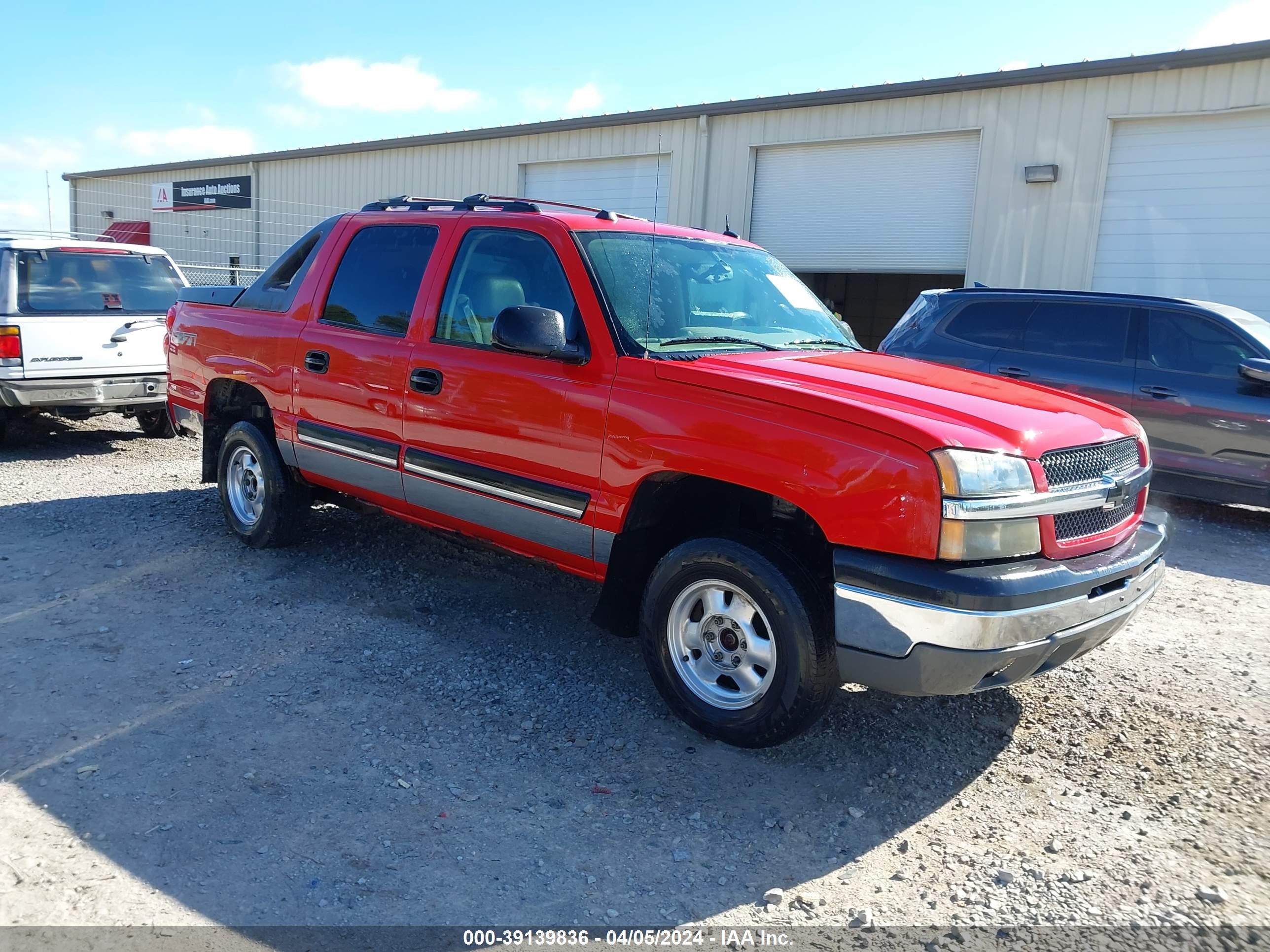 CHEVROLET AVALANCHE 2004 3gnek12t54g296042