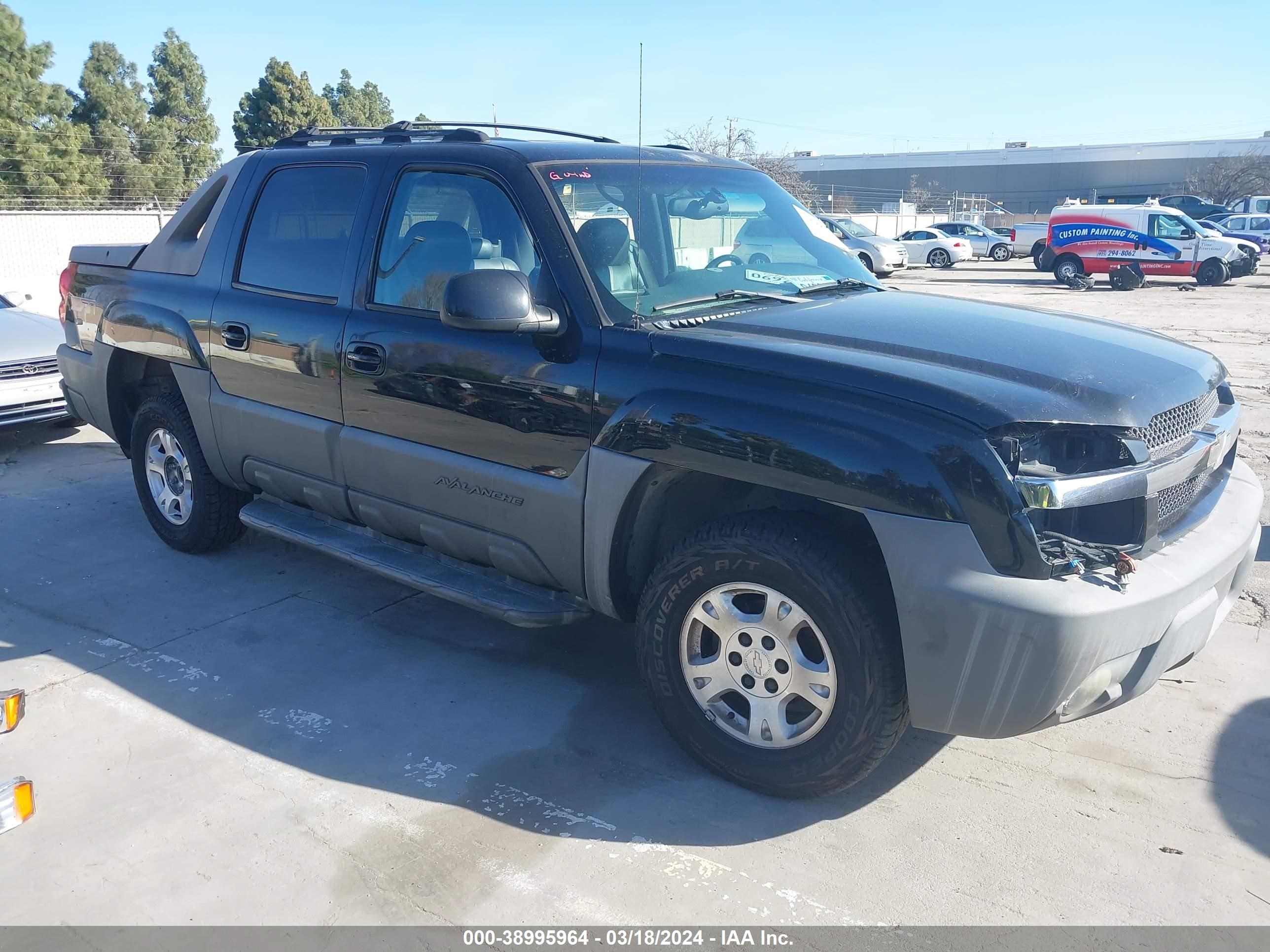 CHEVROLET AVALANCHE 2002 3gnek13t02g249190