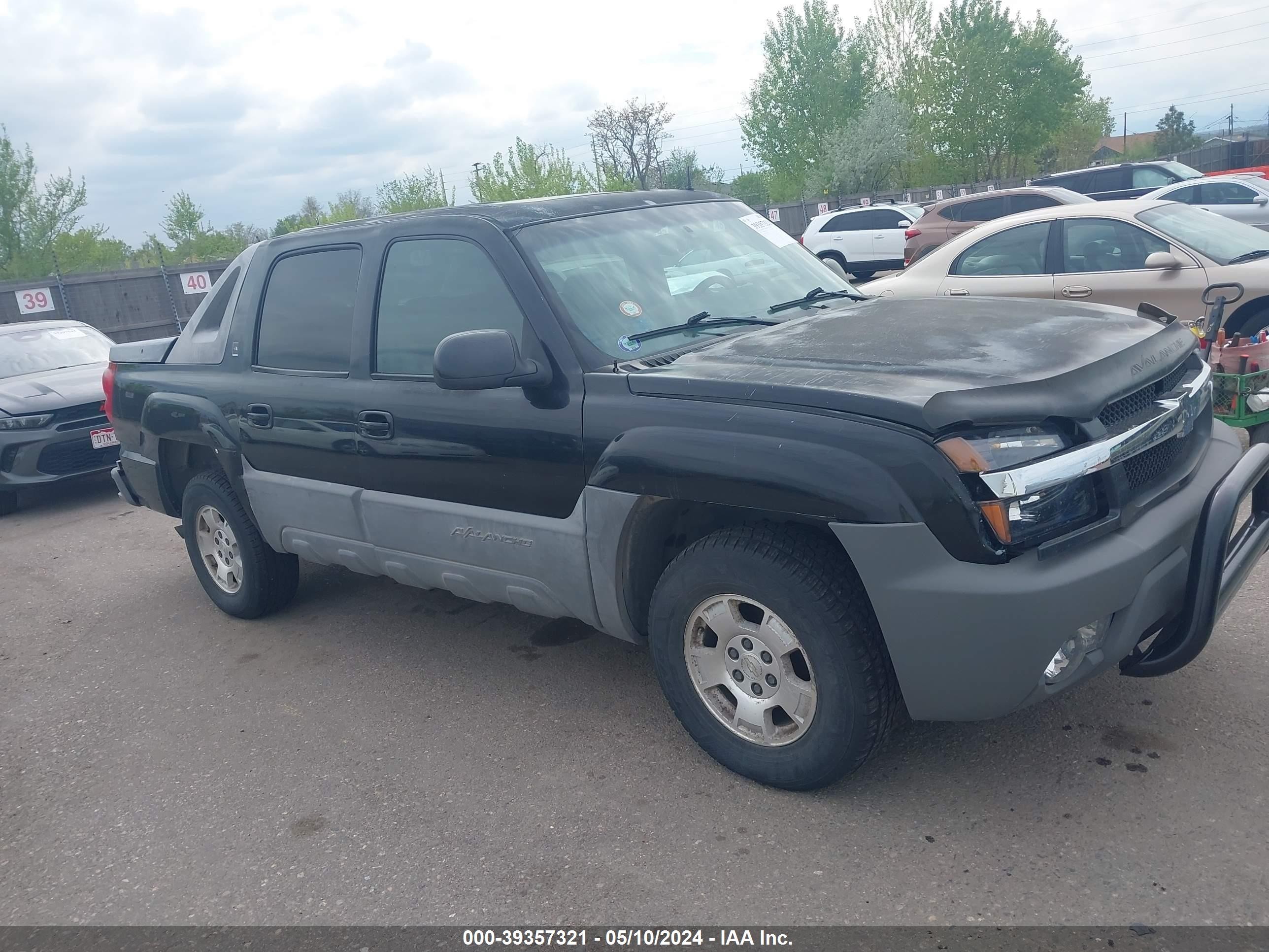 CHEVROLET AVALANCHE 2002 3gnek13t02g279130