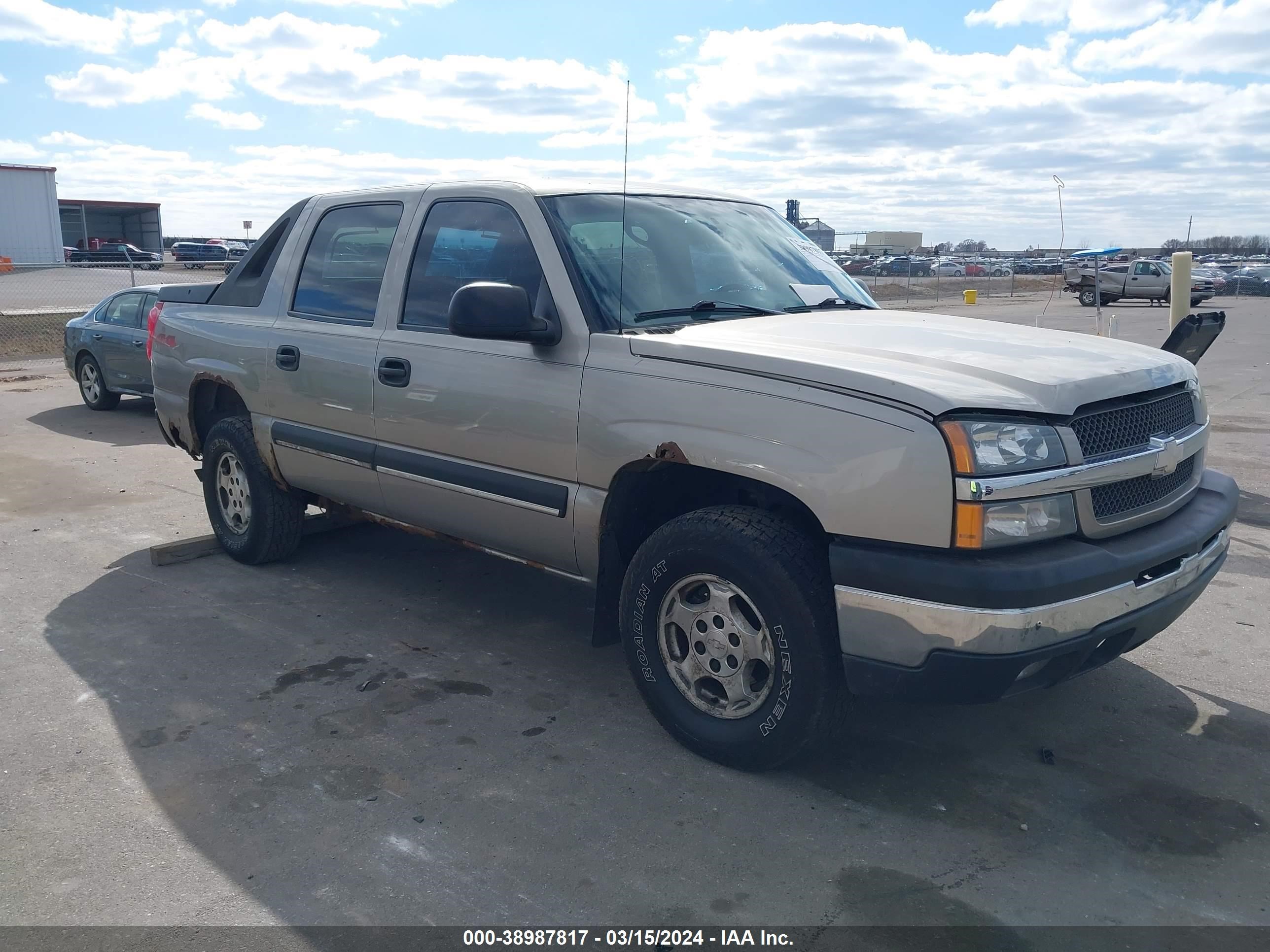 CHEVROLET AVALANCHE 2003 3gnek13t13g314601