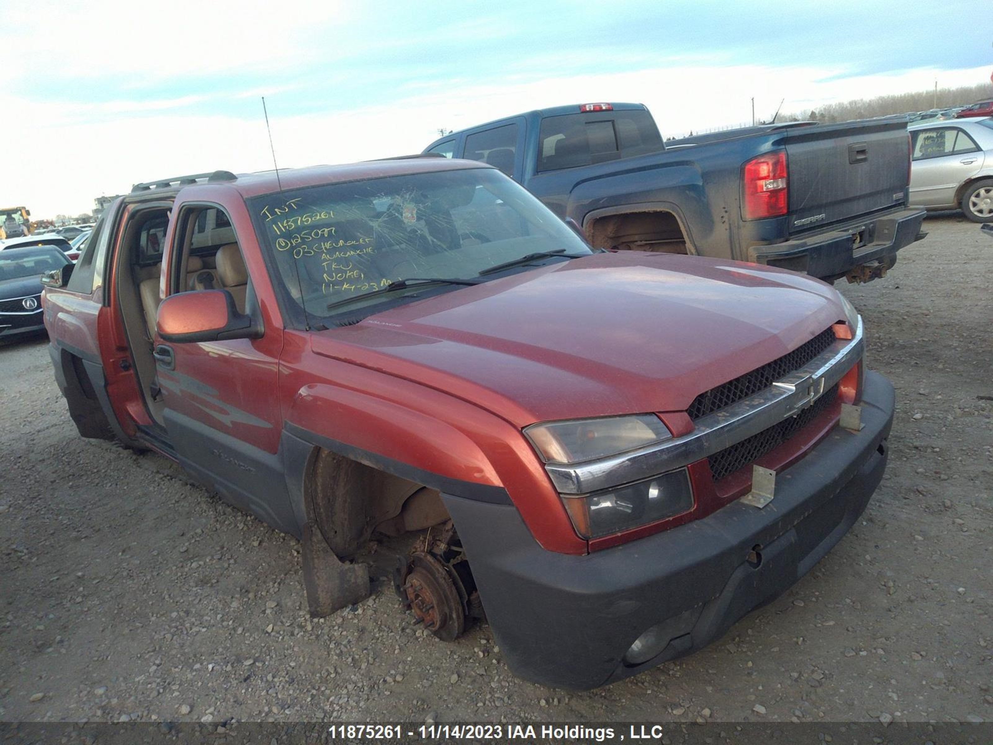 CHEVROLET AVALANCHE 2003 3gnek13t23g125097