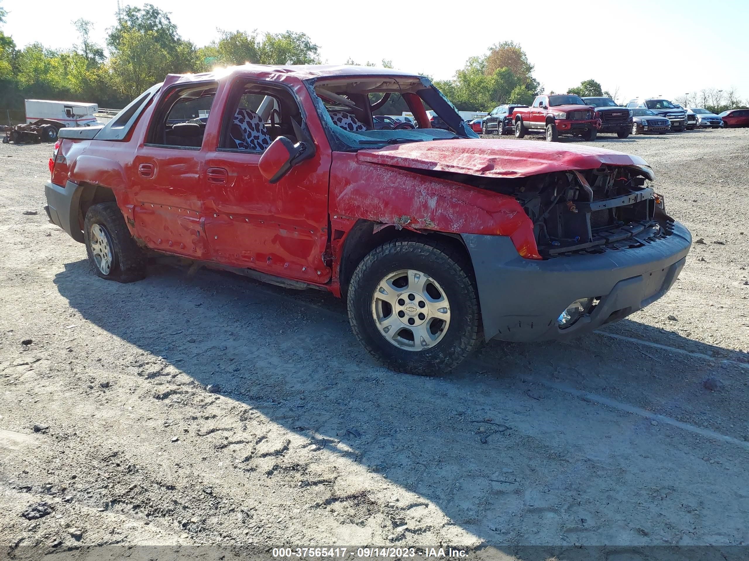 CHEVROLET AVALANCHE 2002 3gnek13t42g213910