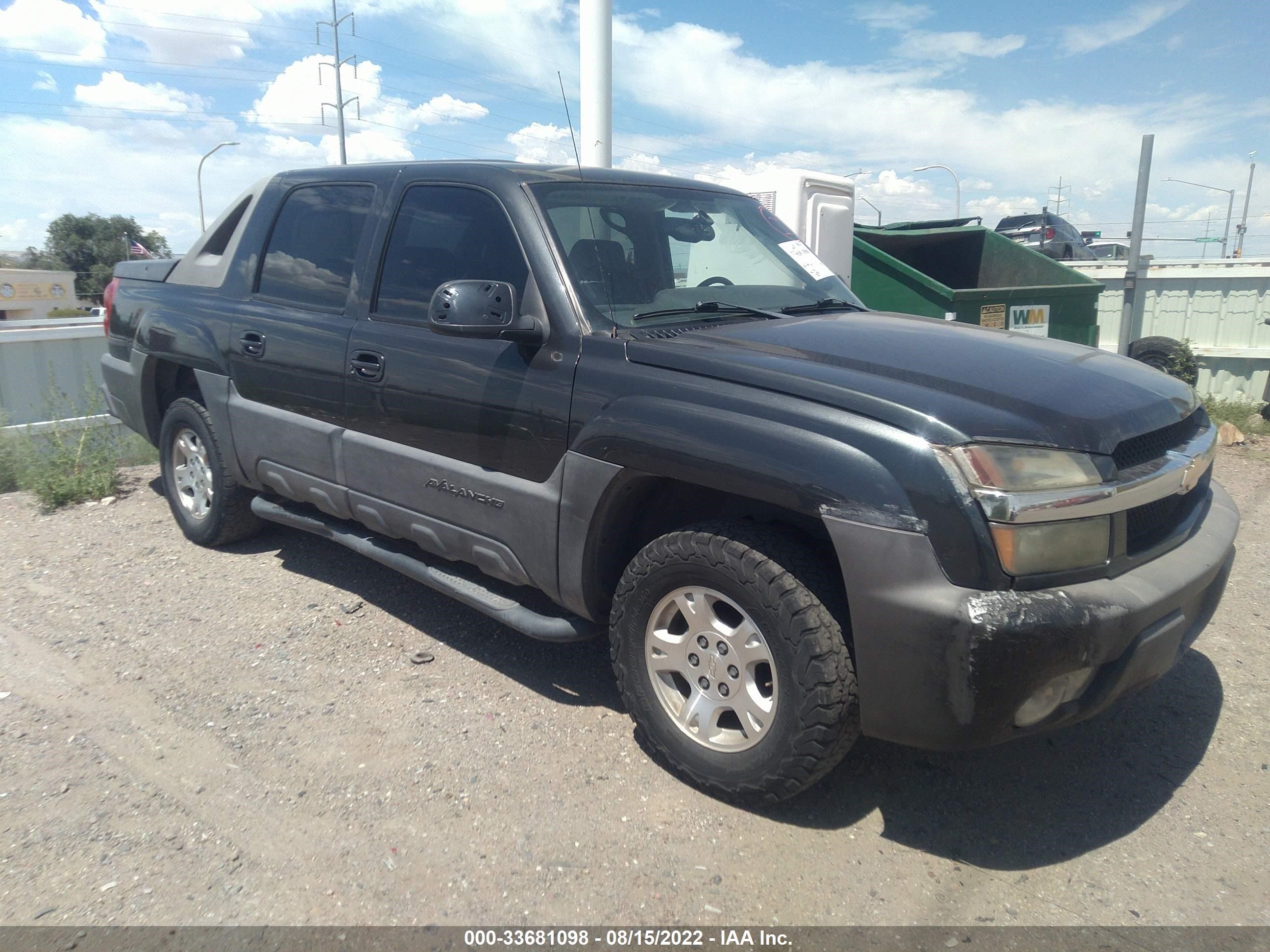 CHEVROLET AVALANCHE 2003 3gnek13t43g155198