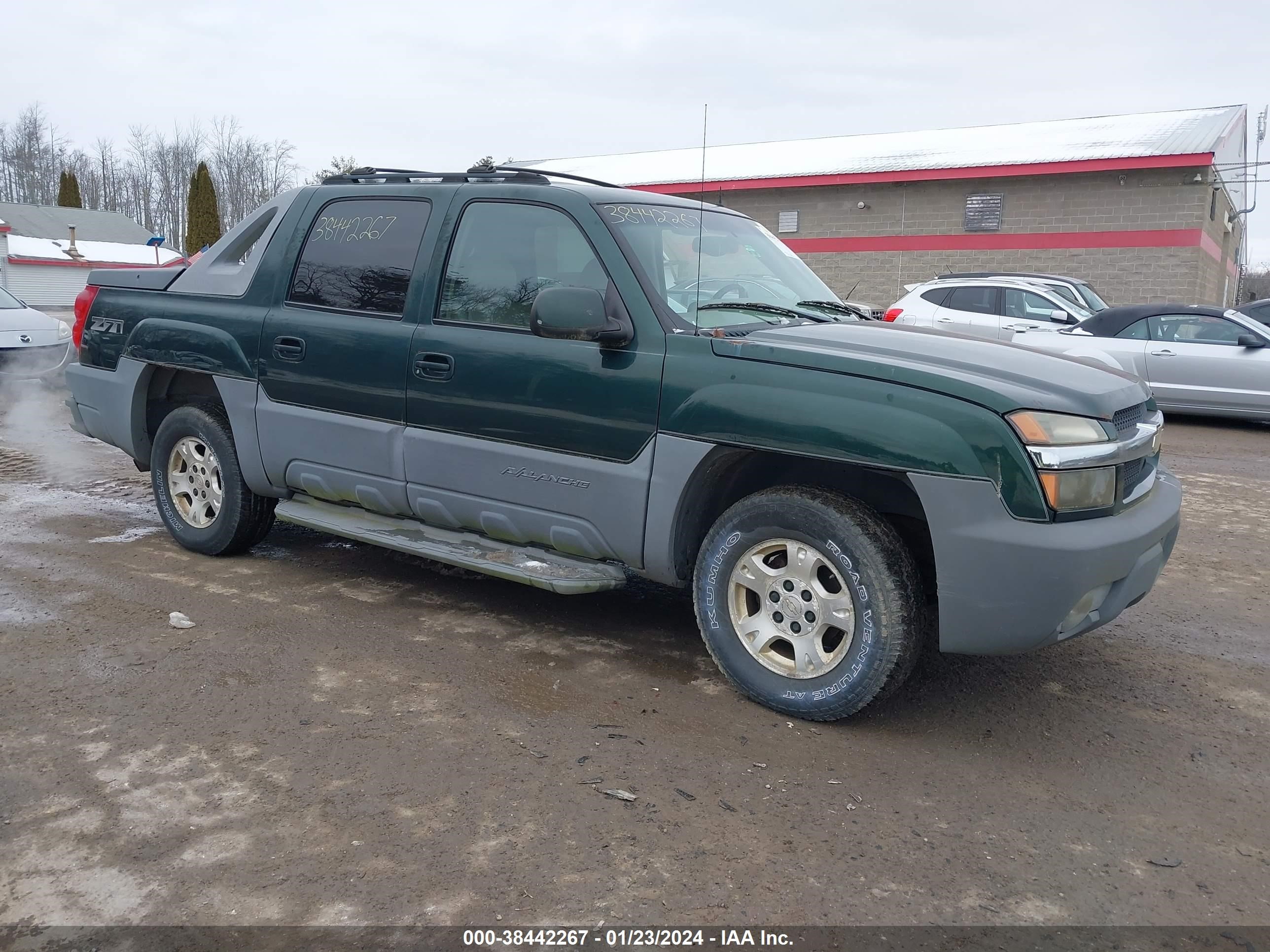 CHEVROLET AVALANCHE 2002 3gnek13t52g187169