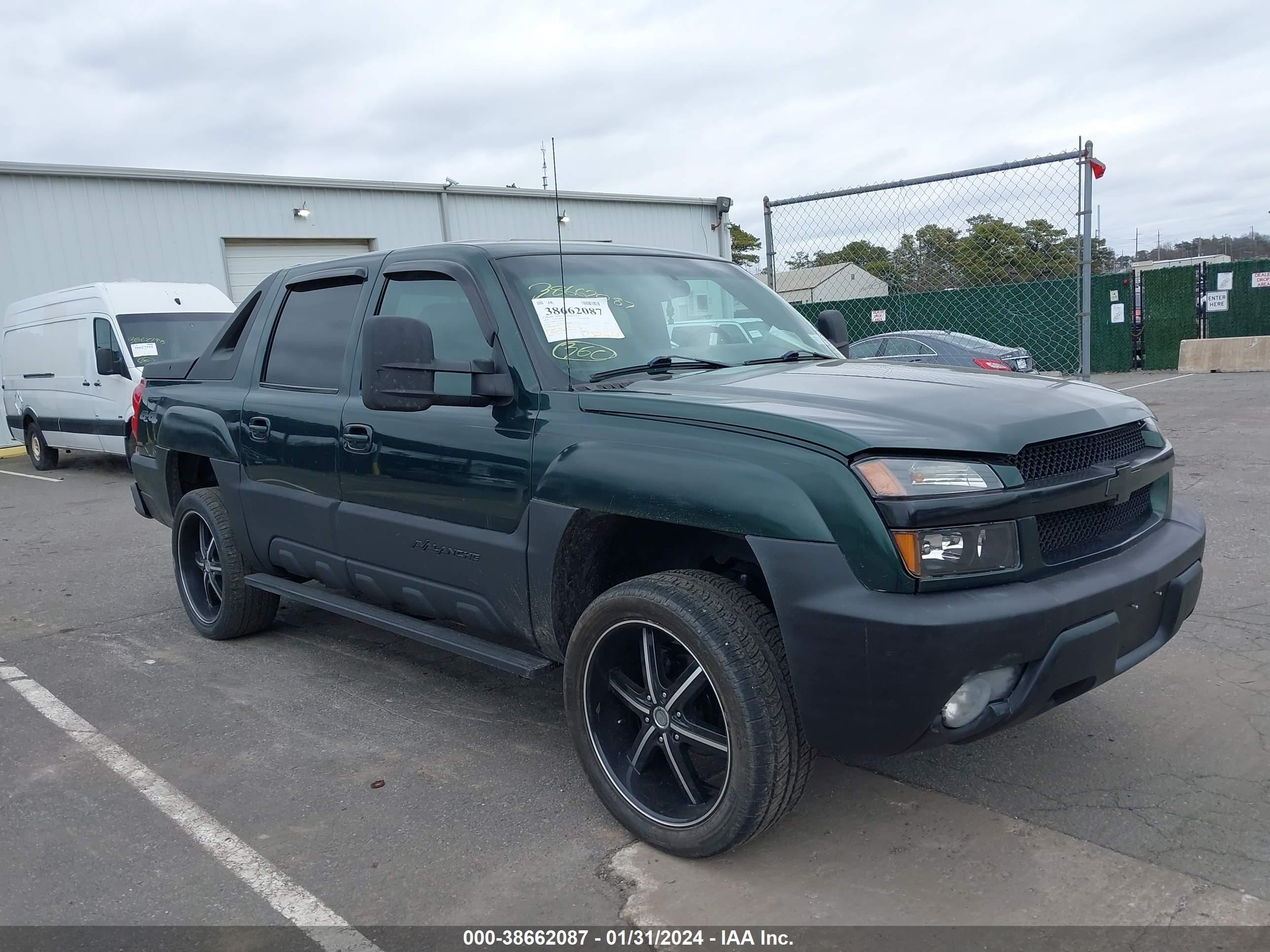 CHEVROLET AVALANCHE 2002 3gnek13t52g195787