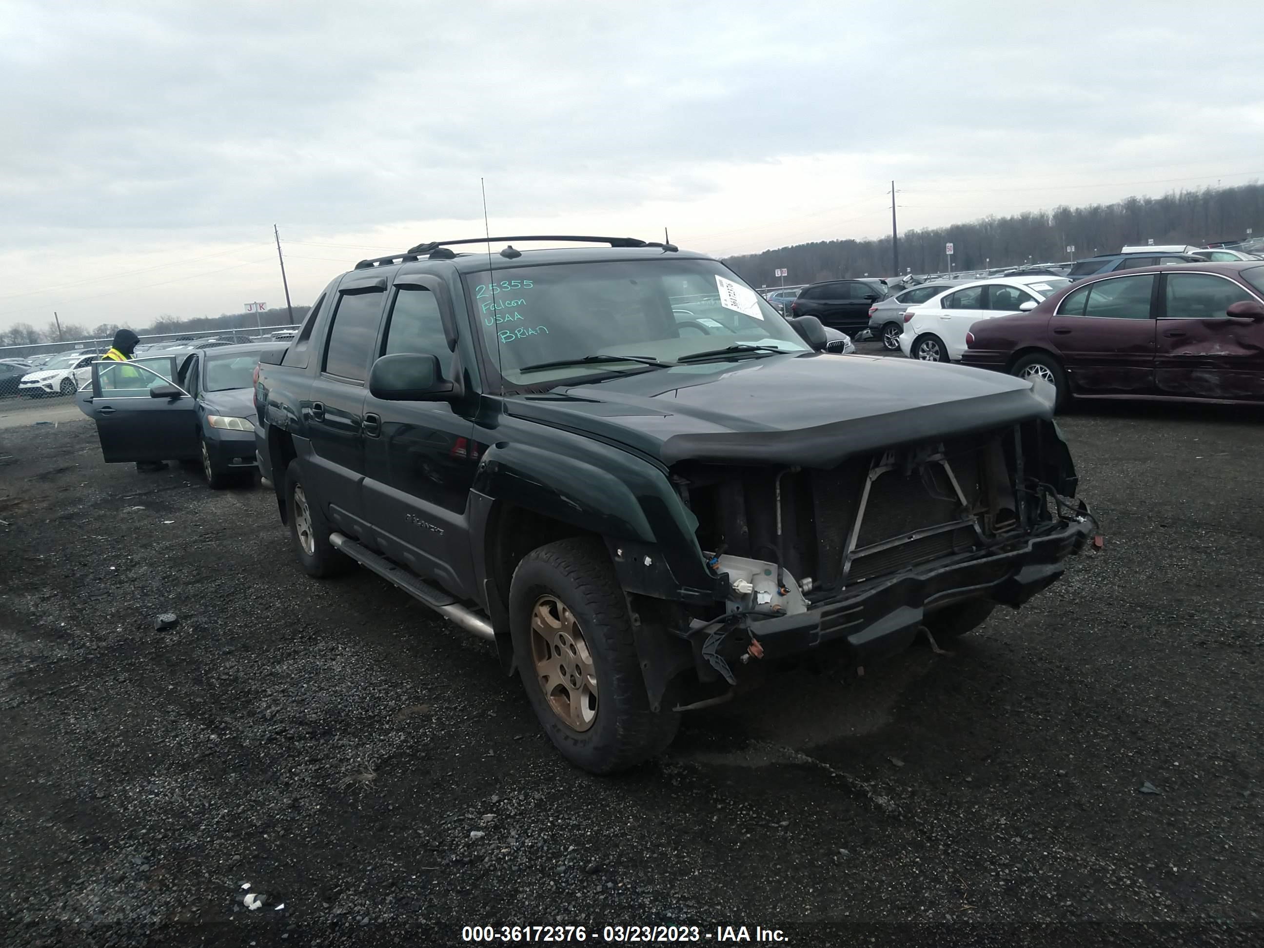 CHEVROLET AVALANCHE 2003 3gnek13t53g163665