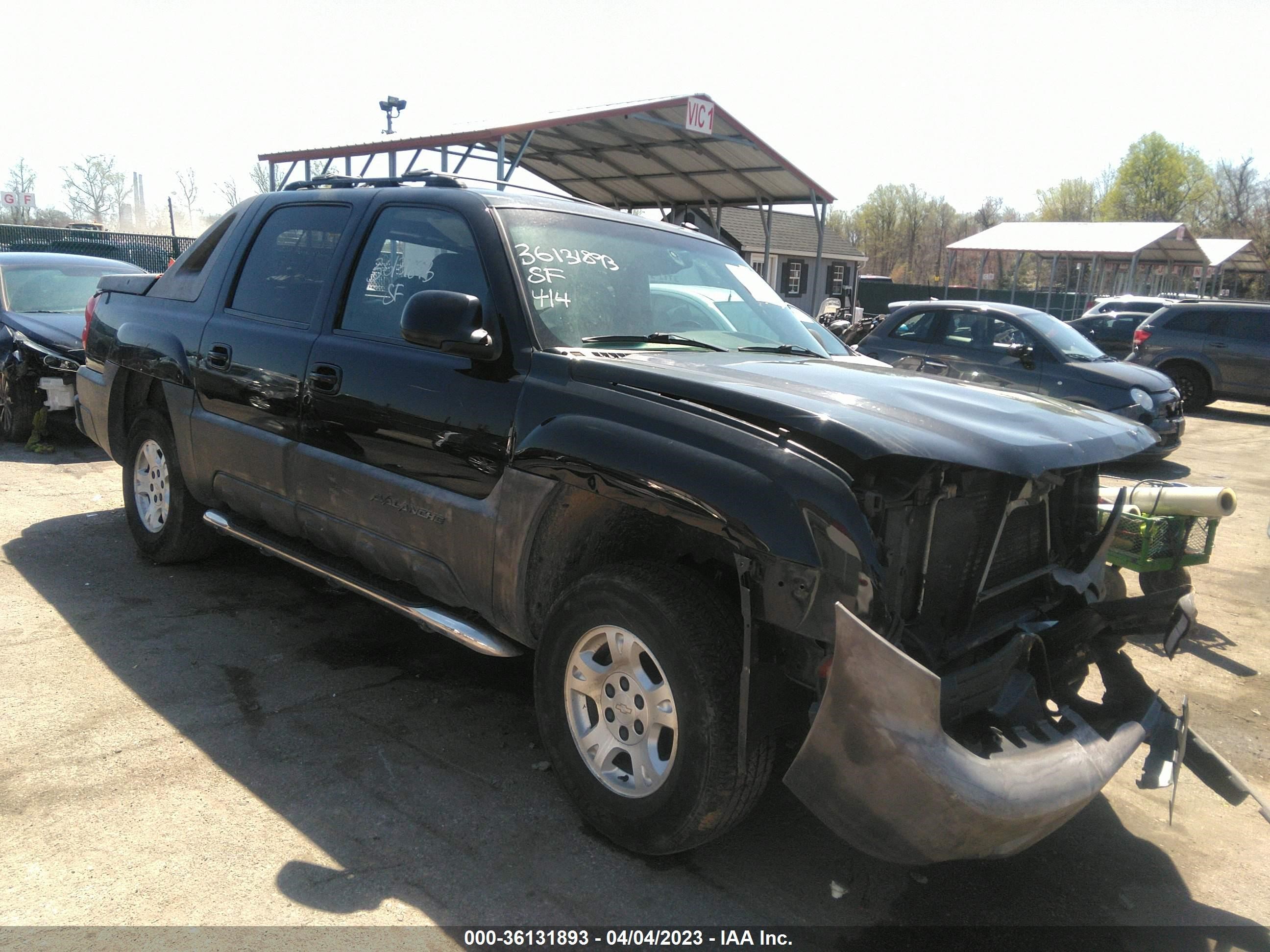 CHEVROLET AVALANCHE 2003 3gnek13t53g288116