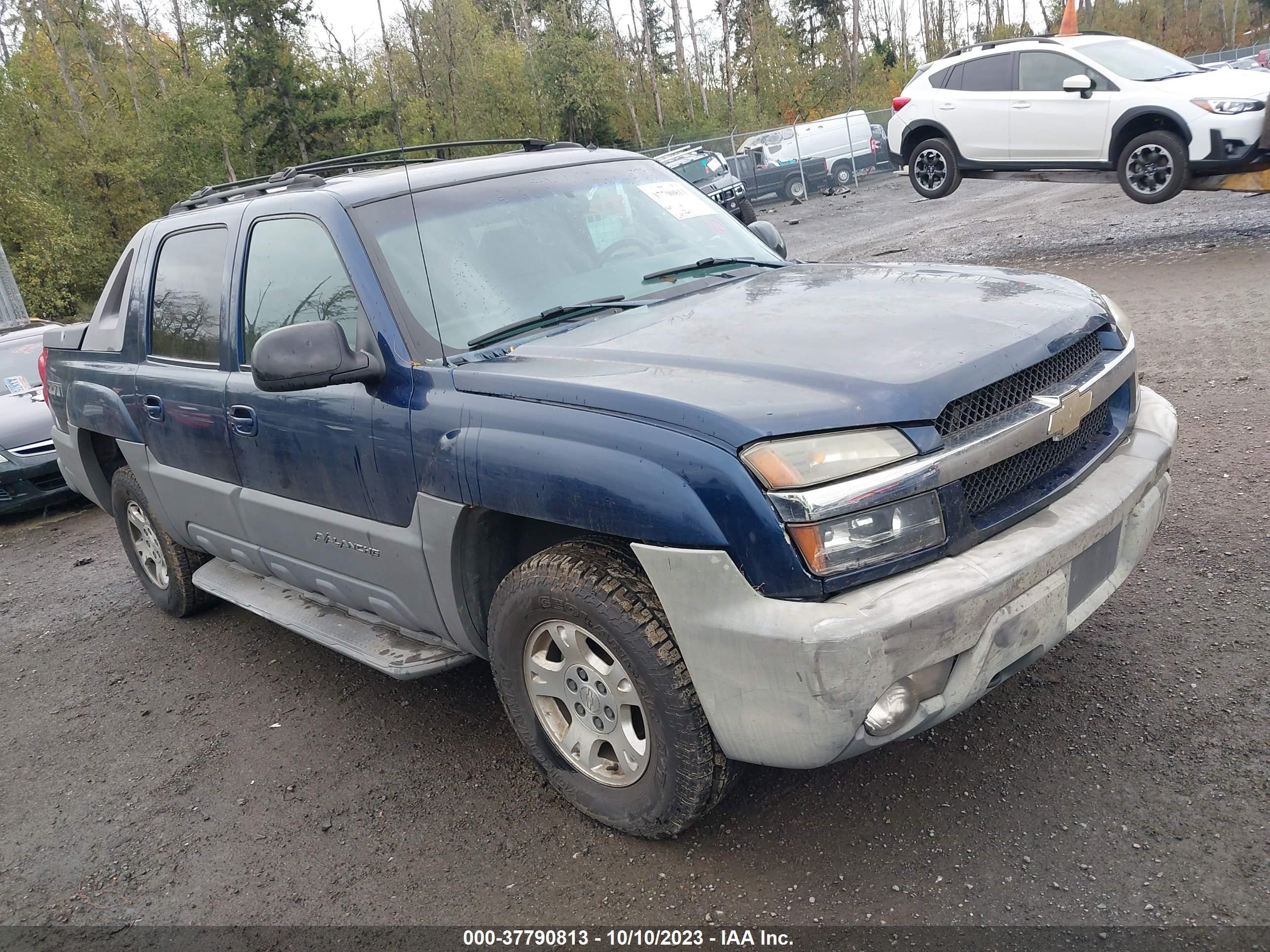 CHEVROLET AVALANCHE 2002 3gnek13t62g236265