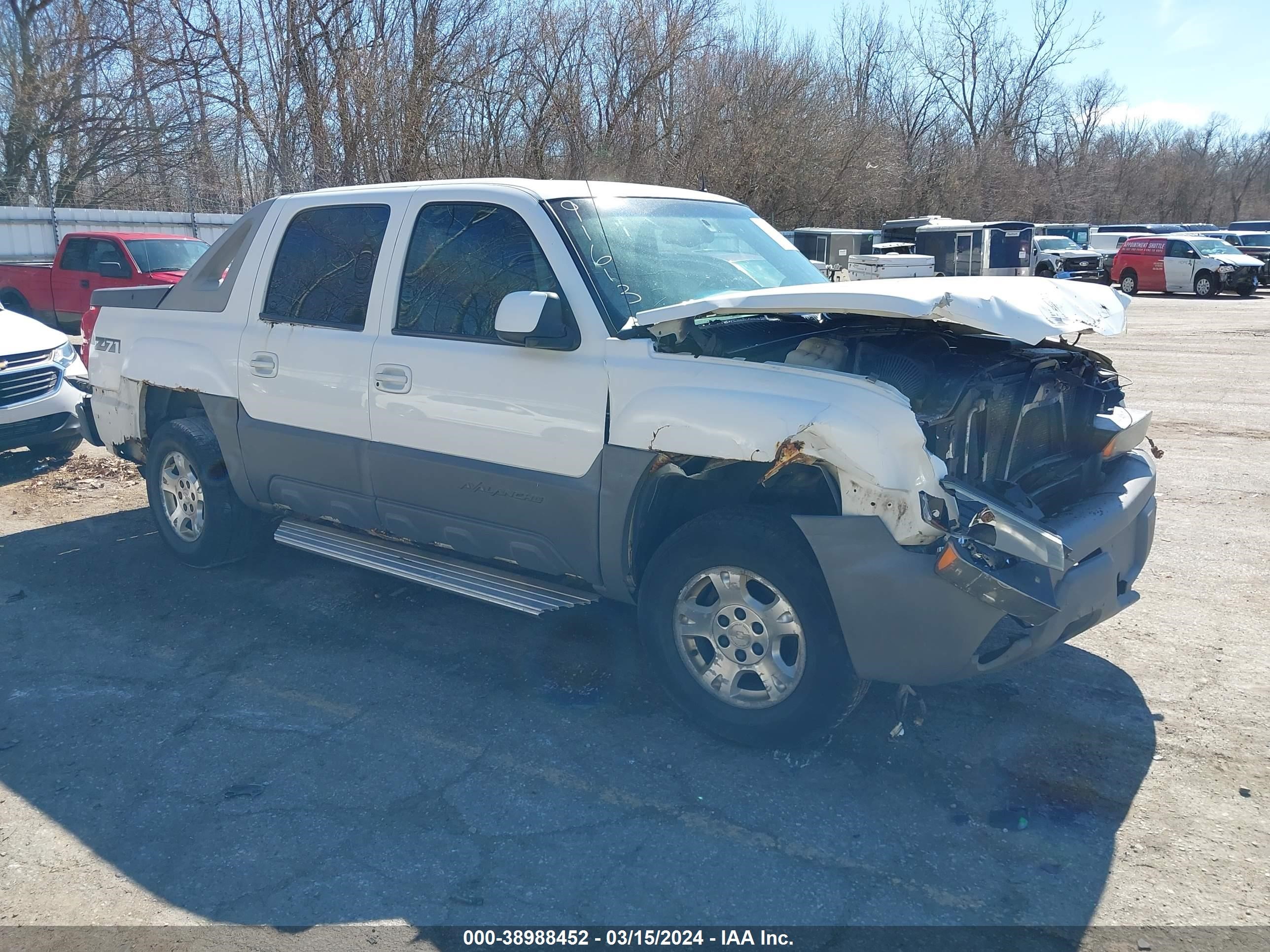 CHEVROLET AVALANCHE 2002 3gnek13t72g191613