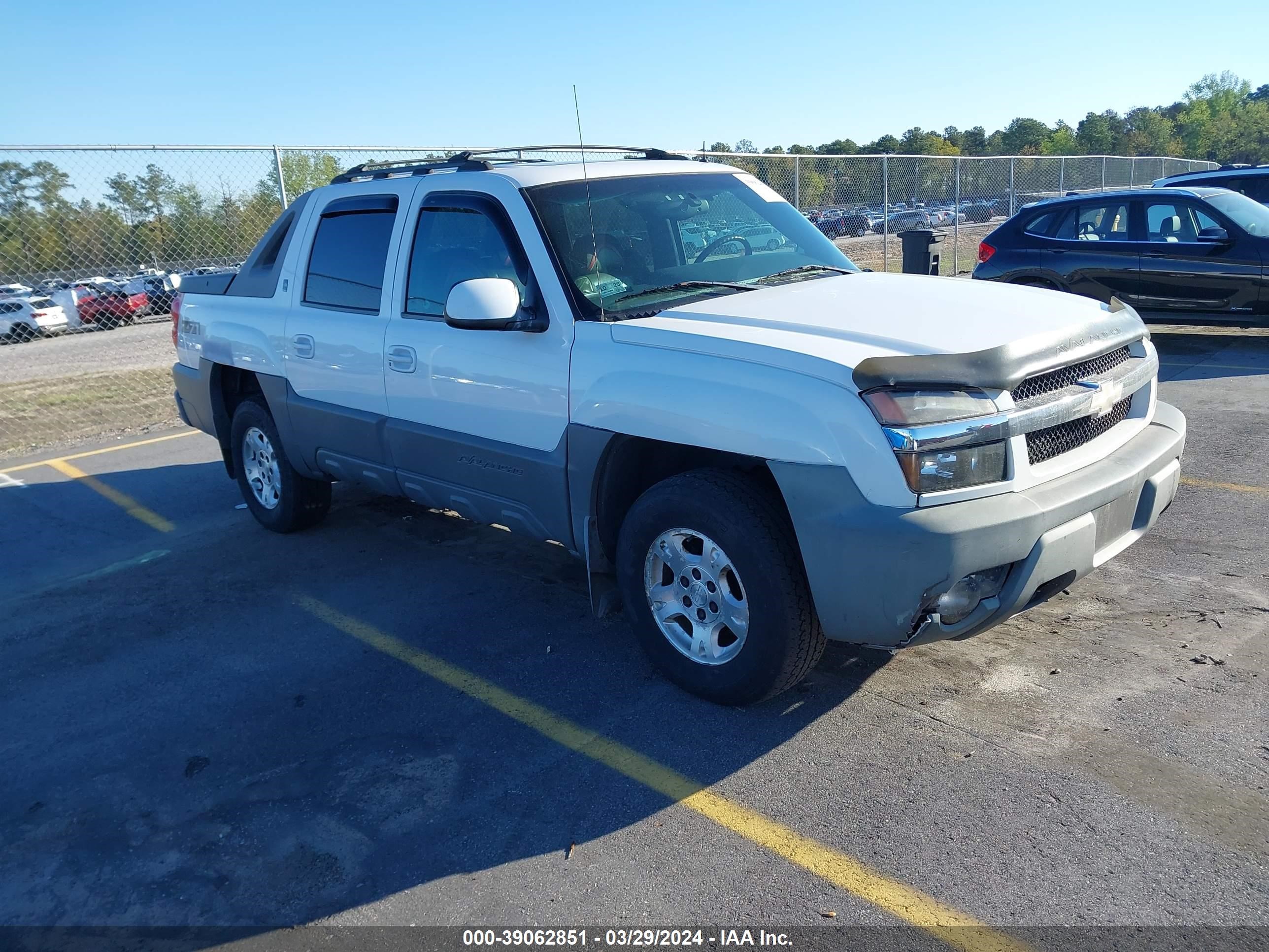 CHEVROLET AVALANCHE 2002 3gnek13t72g214355