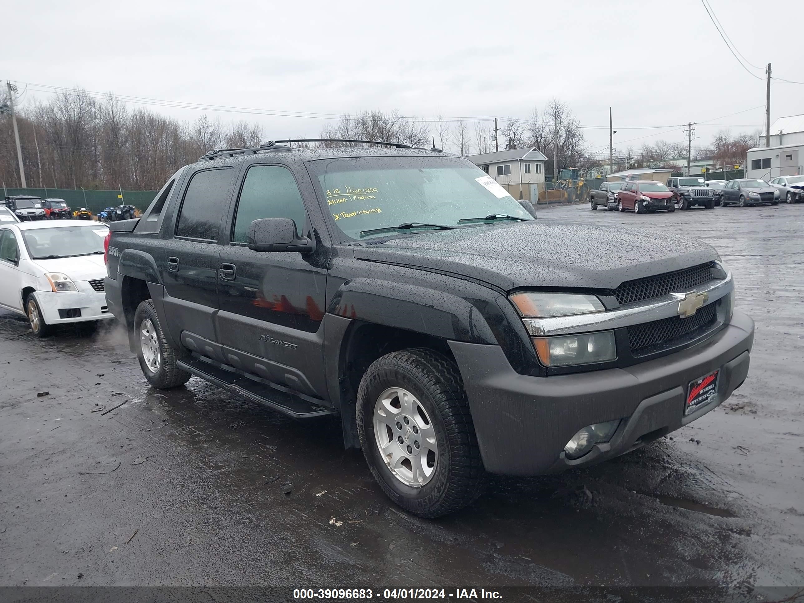 CHEVROLET AVALANCHE 2003 3gnek13t83g179990