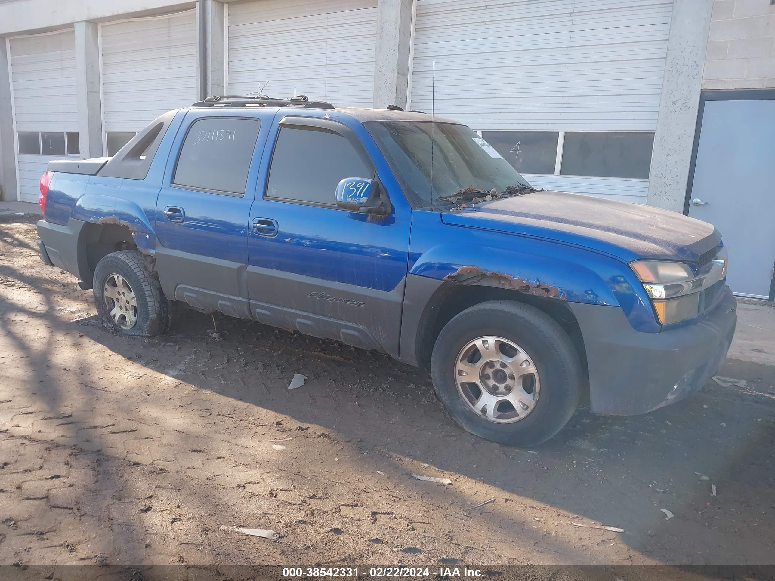 CHEVROLET AVALANCHE 2003 3gnek13t83g187815