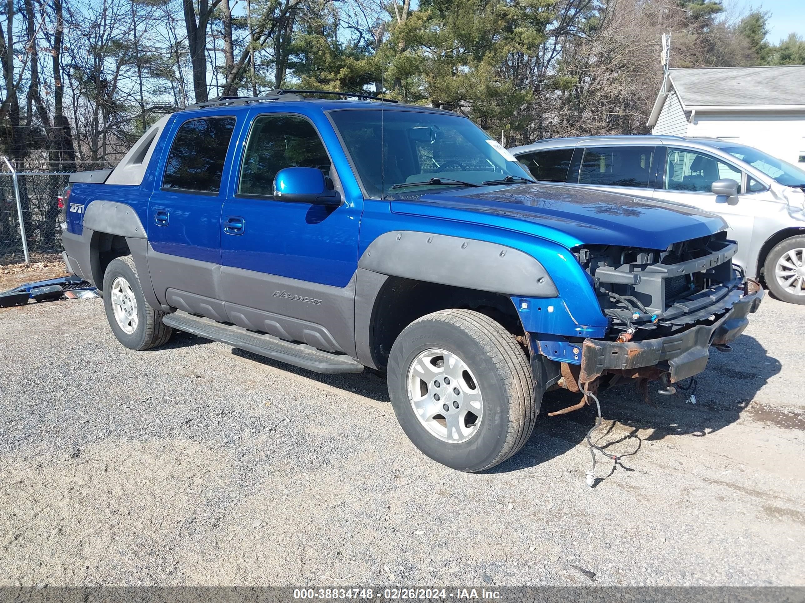 CHEVROLET AVALANCHE 2003 3gnek13t83g347031