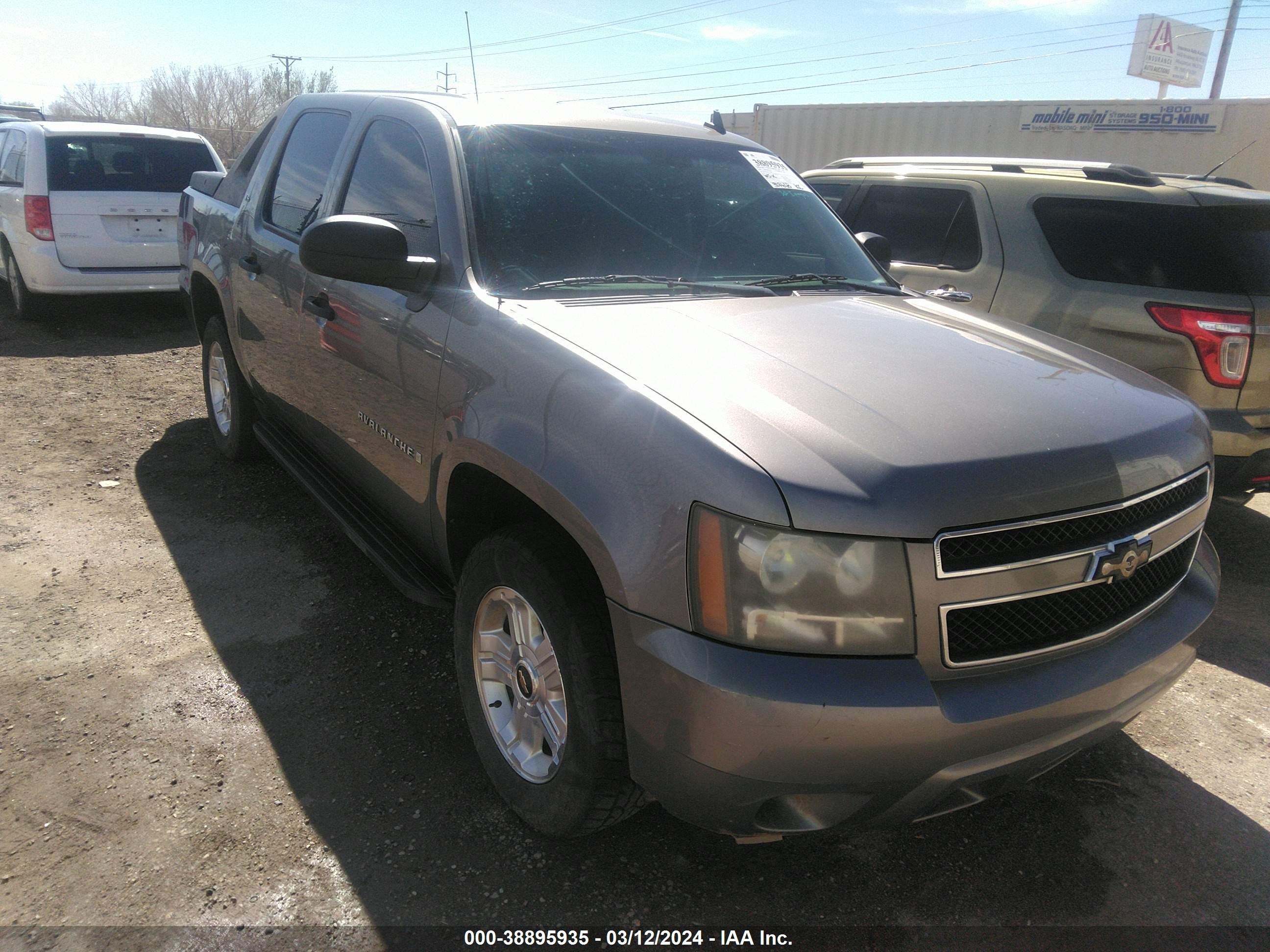 CHEVROLET AVALANCHE 2009 3gnfk12019g148908