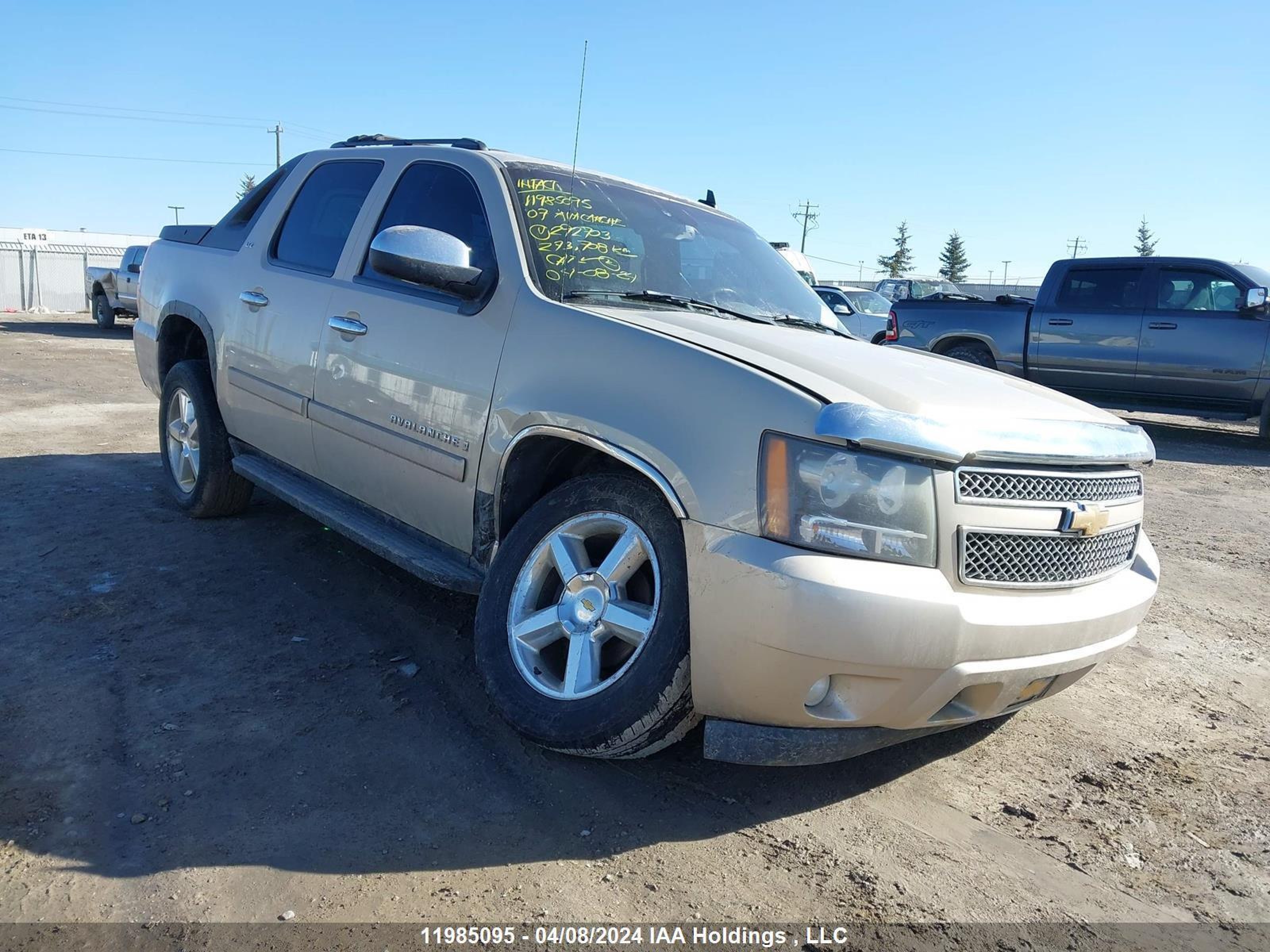 CHEVROLET AVALANCHE 2007 3gnfk12y87g292703